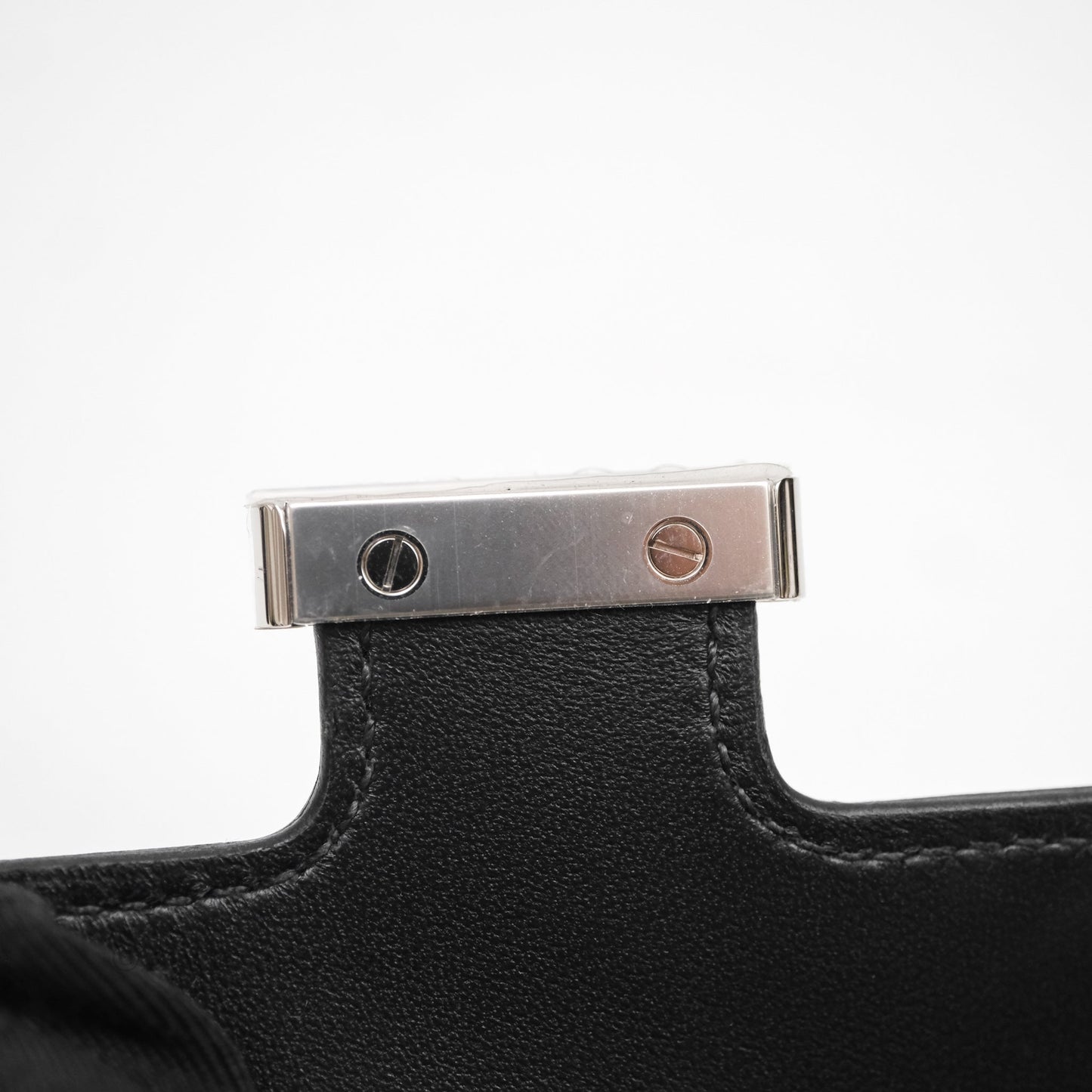 Hermès Constance Slim Wallet Noir 89 Epsom Palladium Hardware