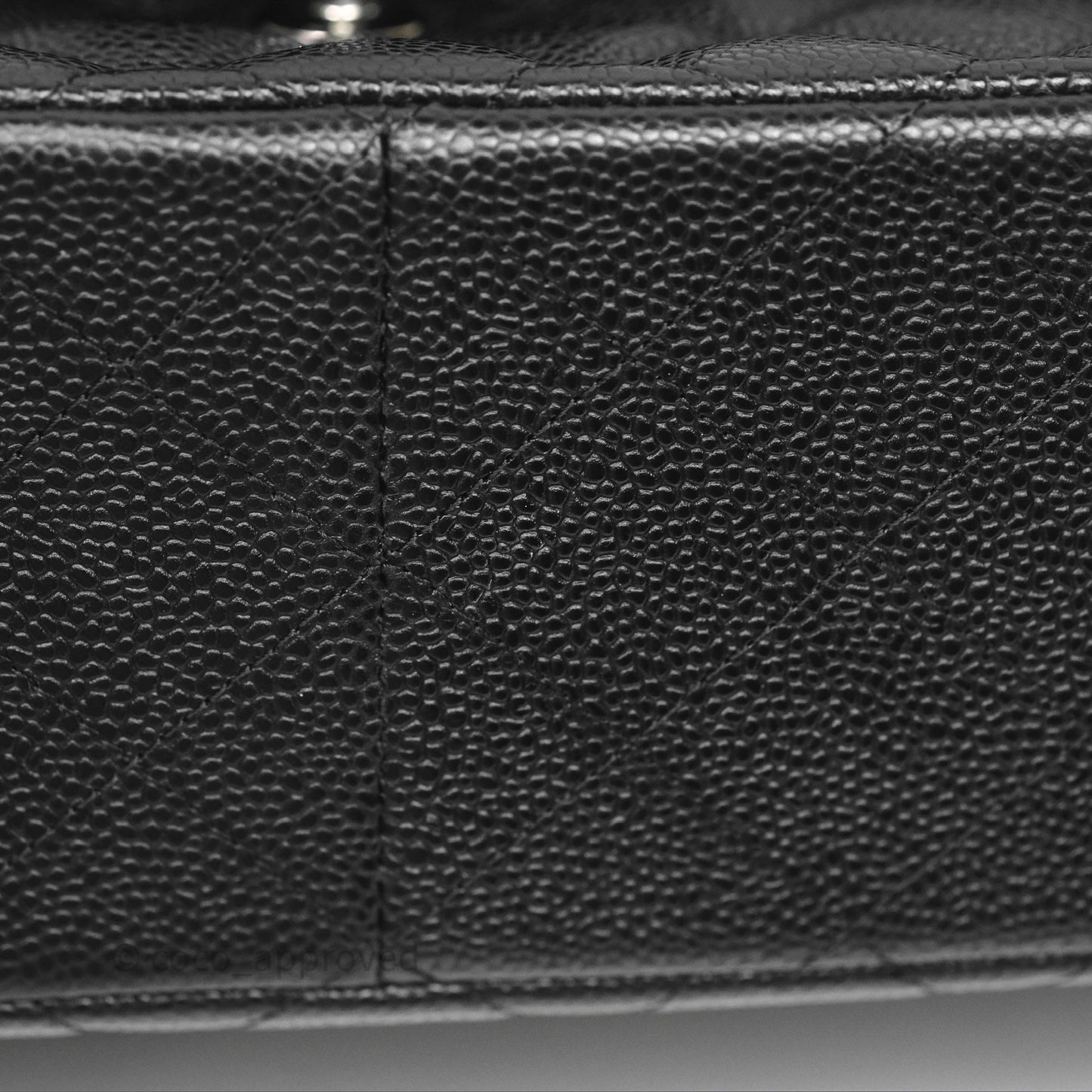 Chanel Jumbo Double Flap Black Caviar Silver Hardware⁣⁣