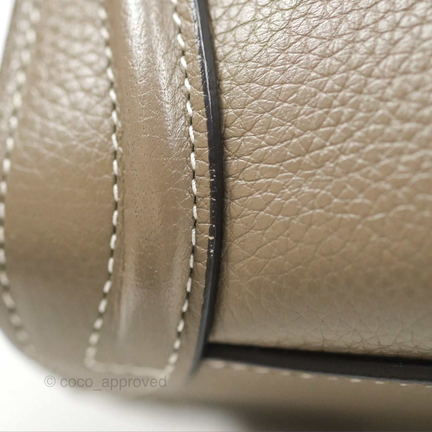 Celine Nano Luggage in Souris Drummed Calfskin