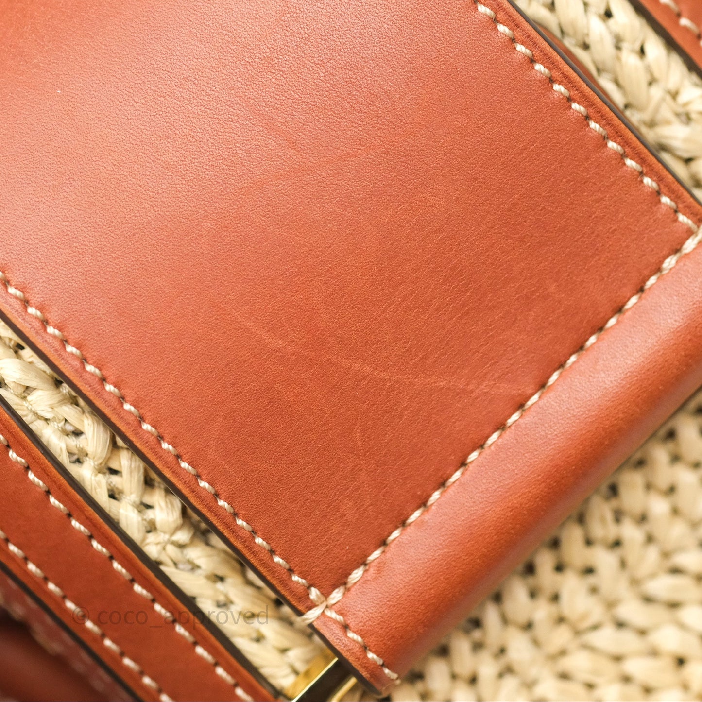 Delvaux Cool Box MM Bohème Raffia Brown