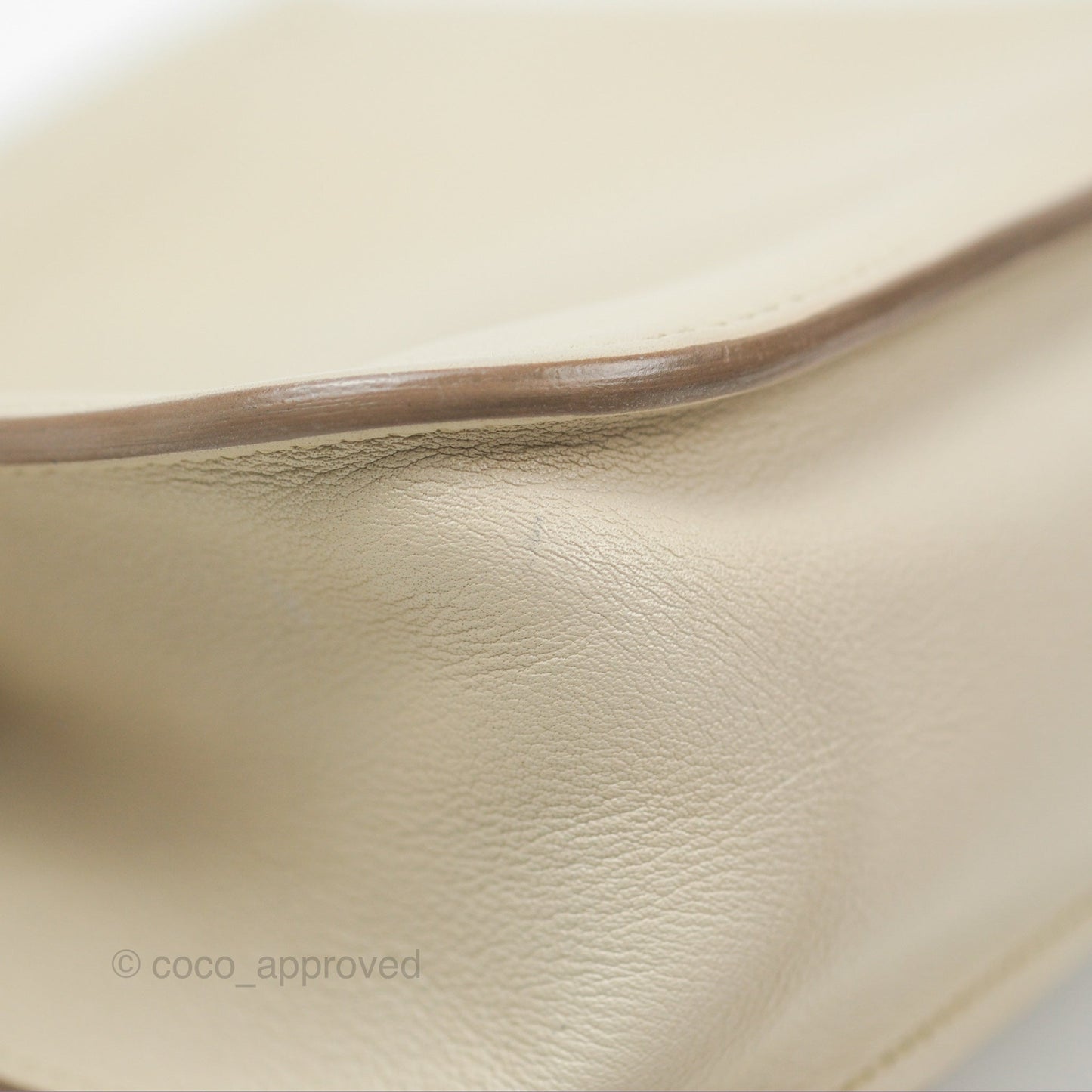 Hermès Halzan 22 Mini Craie Swift Palladium Hardware