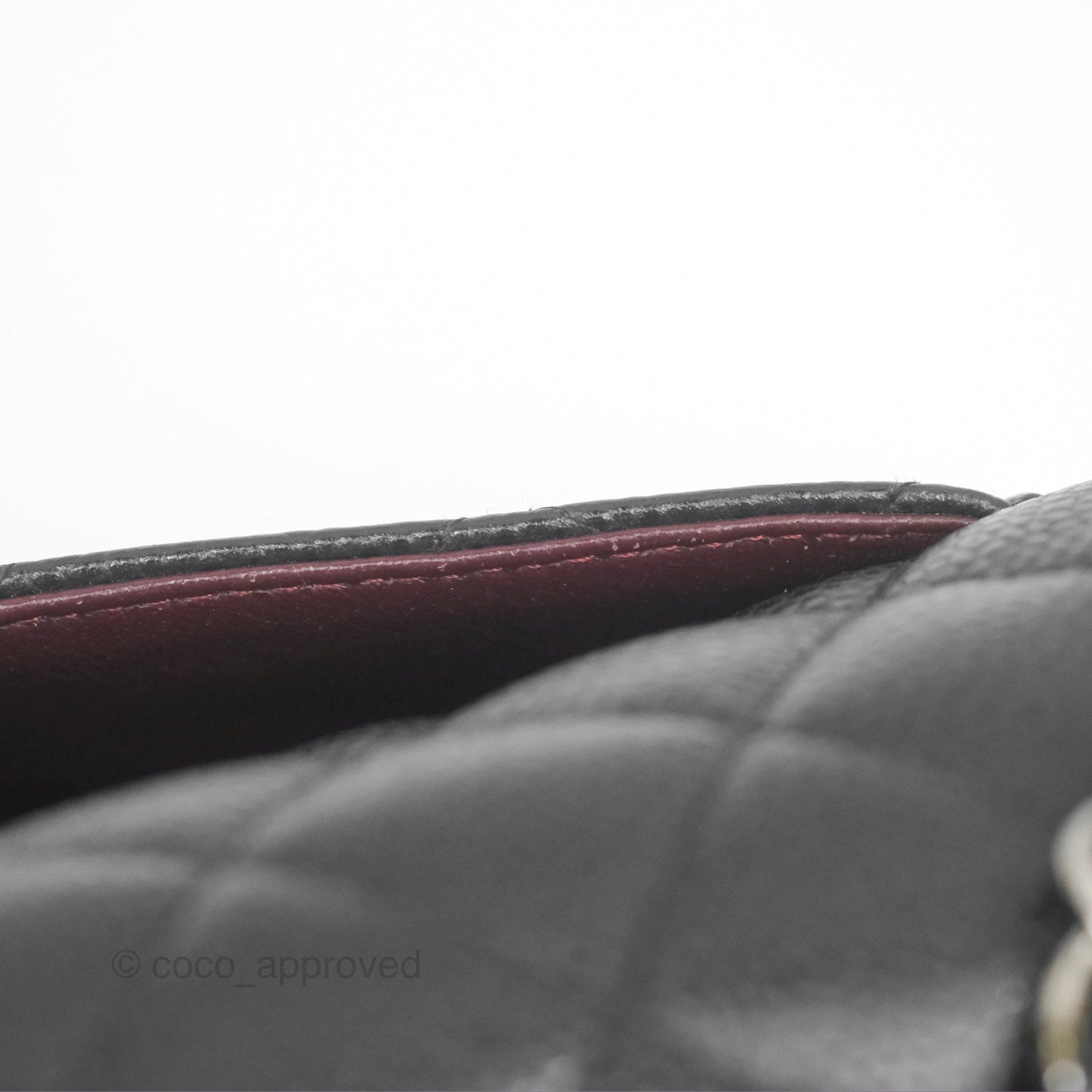 Chanel Classic M/L Medium Flap Quilted Black Caviar Silver Hardware