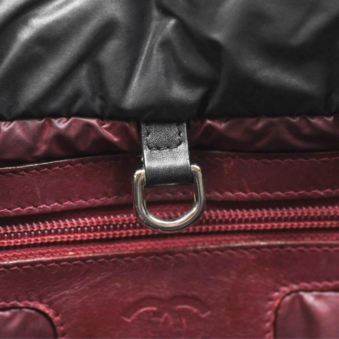 Chanel Coco Cocoon Tote Bag PM Black Nylon
