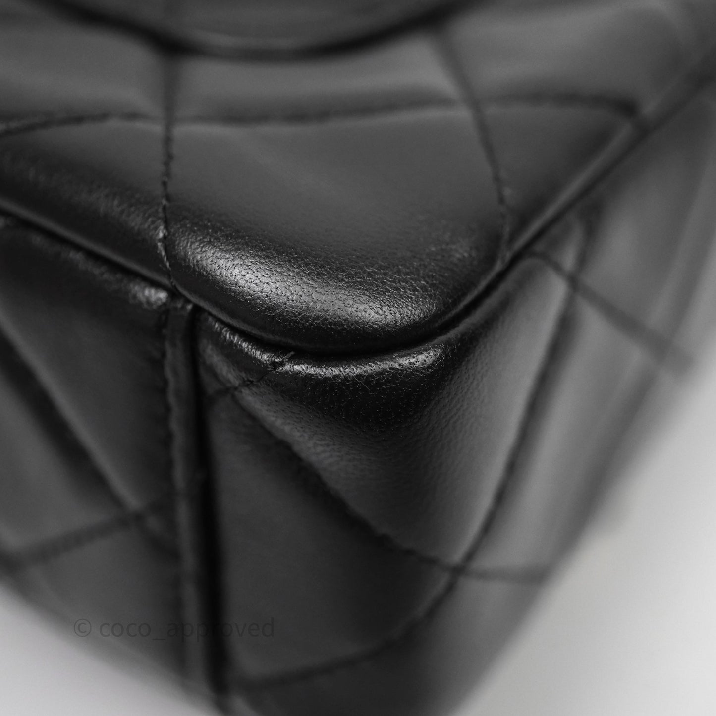 Chanel Camera Bag Black Lambskin Gold Hardware 25C