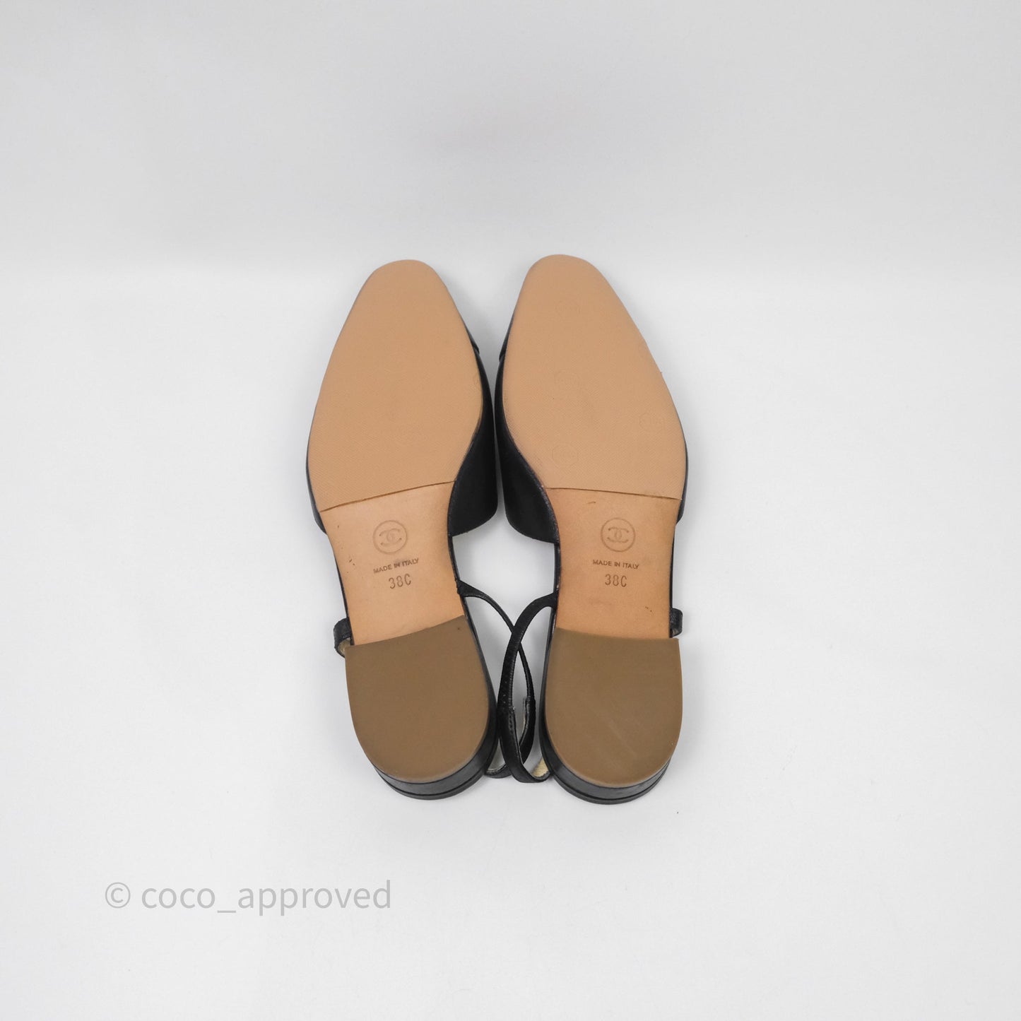 Chanel Classic Slingback Black Size 38