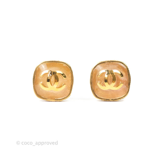 Chanel CC Square Resin Gold Tone 20K