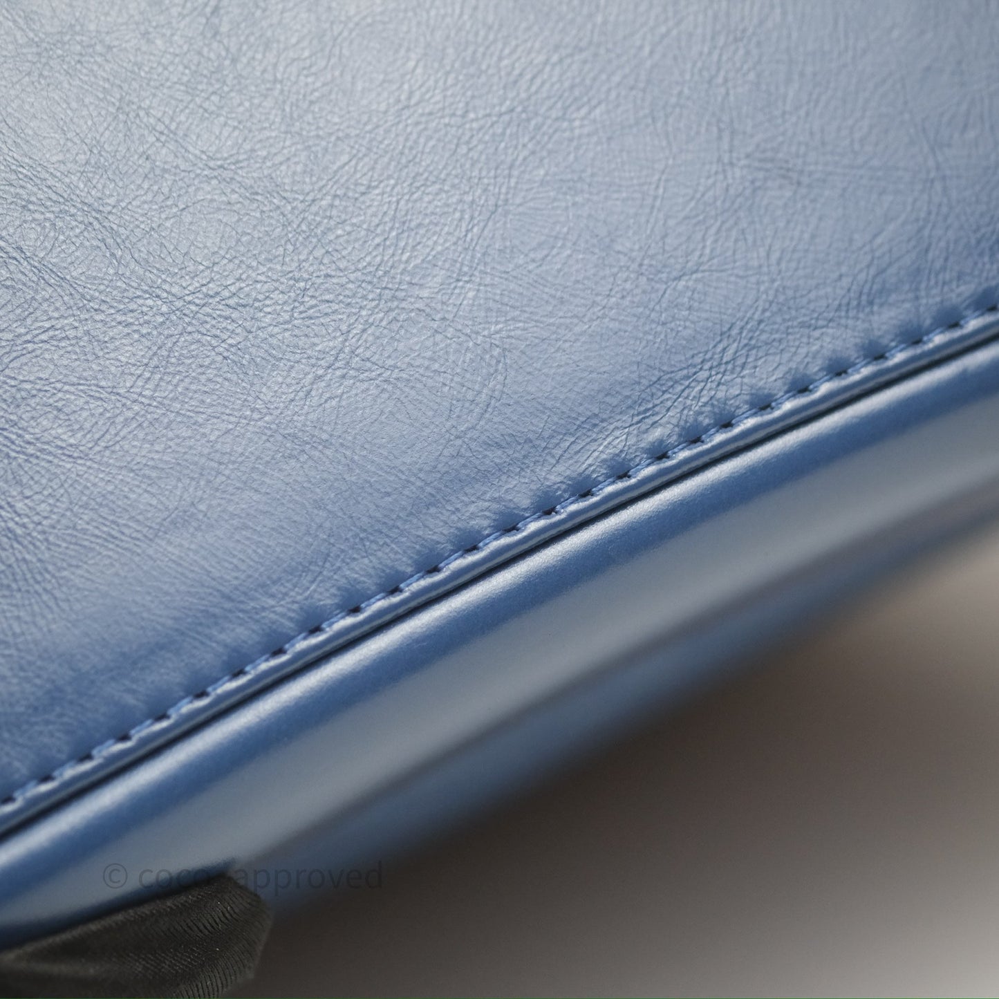 Chanel Small Gabrielle Backpack Blue Aged Calfskin