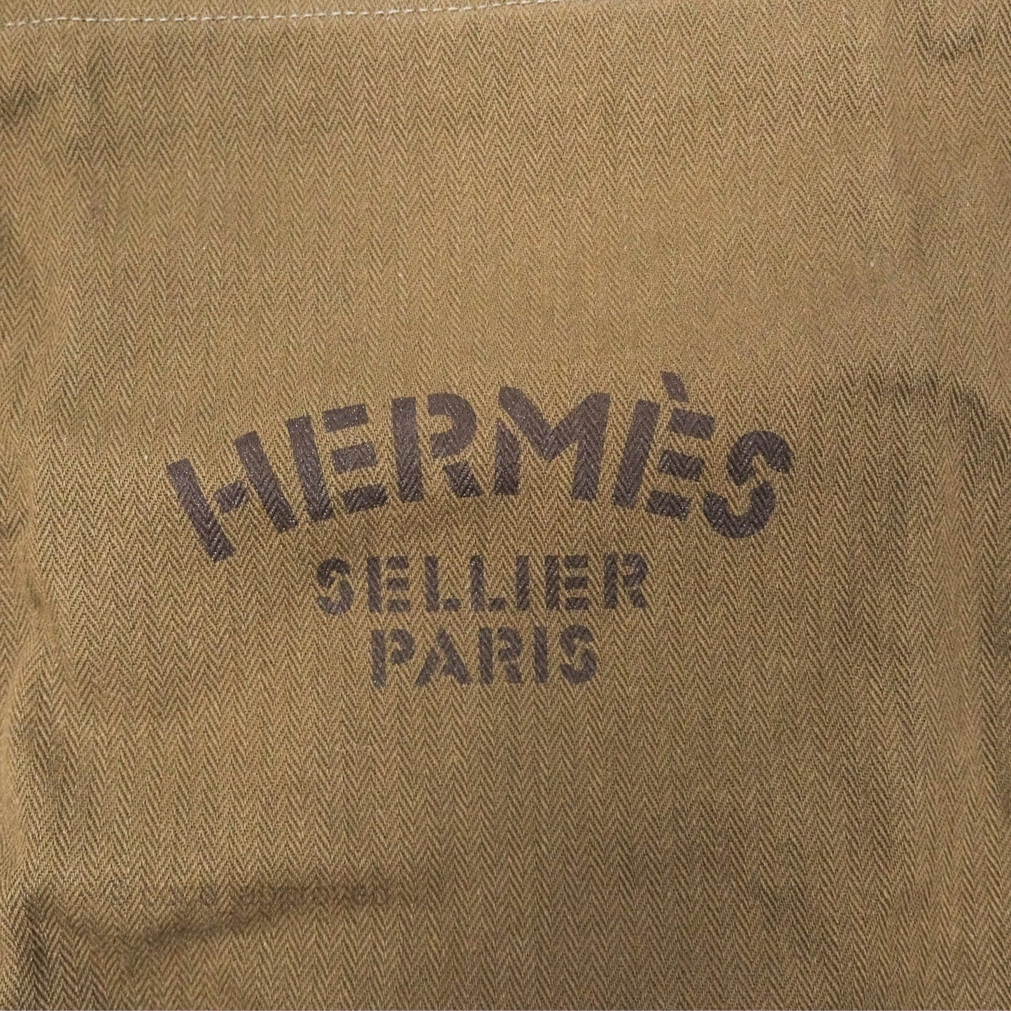 Hermès 2-way Maline Bag Khaki Canvas