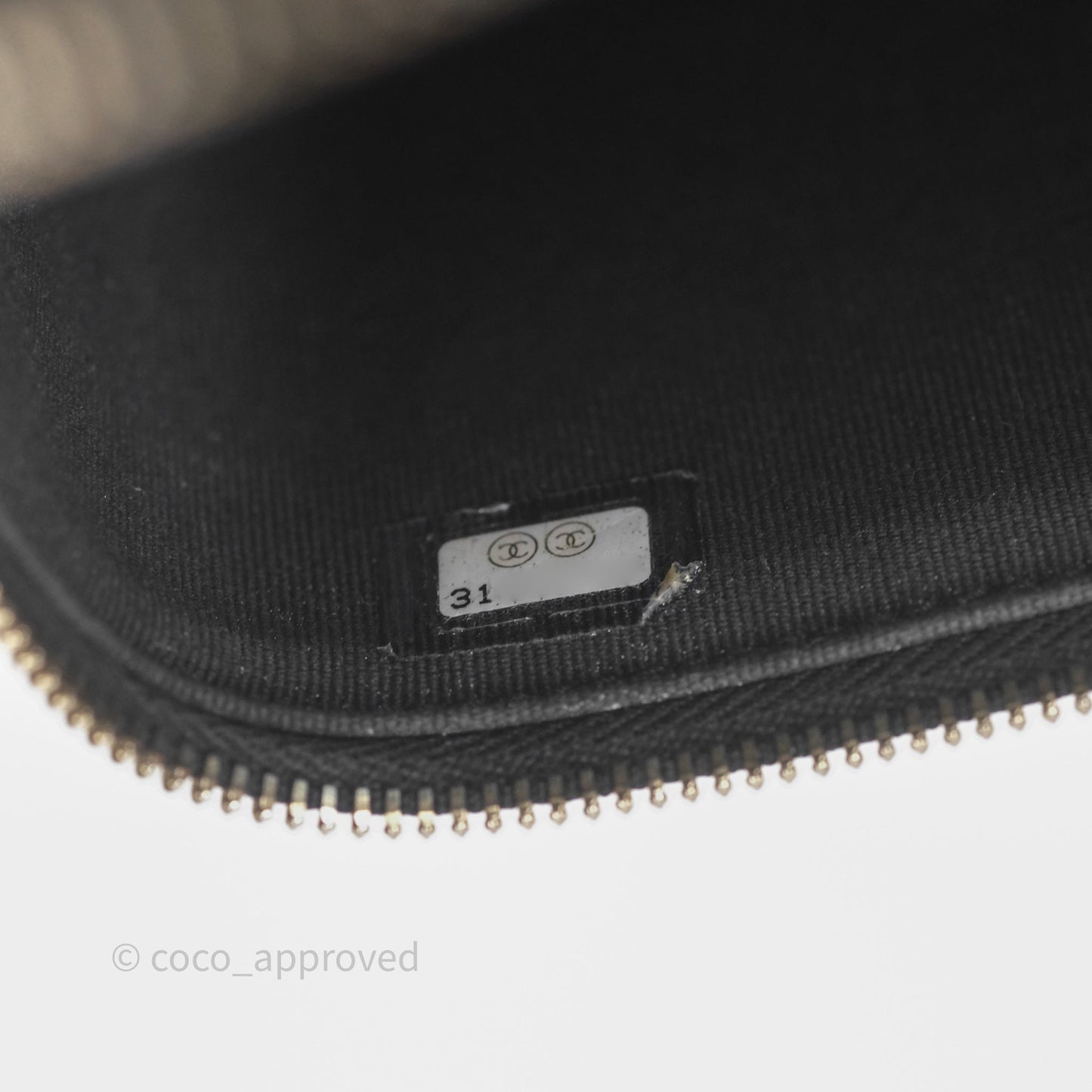 Chanel Vanity with CC Chain Black Caviar Gold Hardware