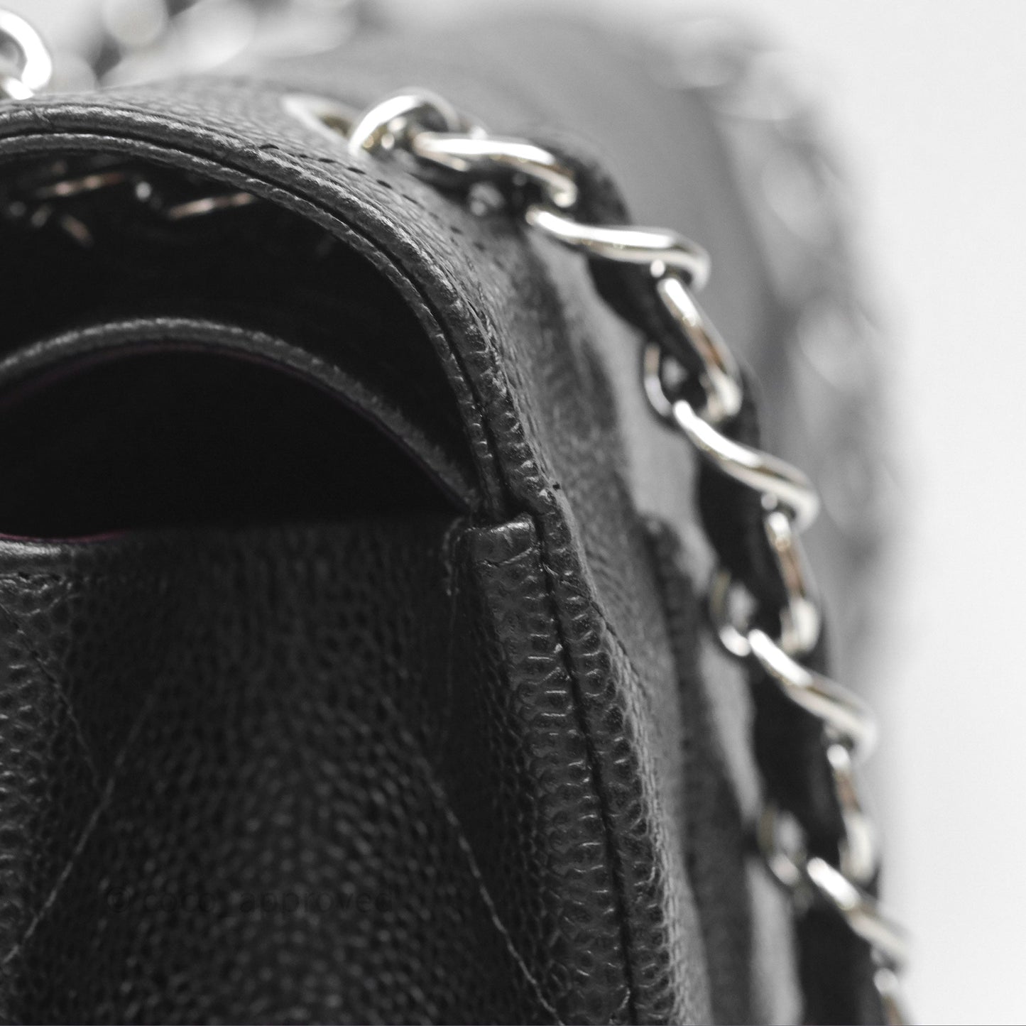 Chanel Jumbo Double Flap Black Caviar Silver Hardware⁣⁣