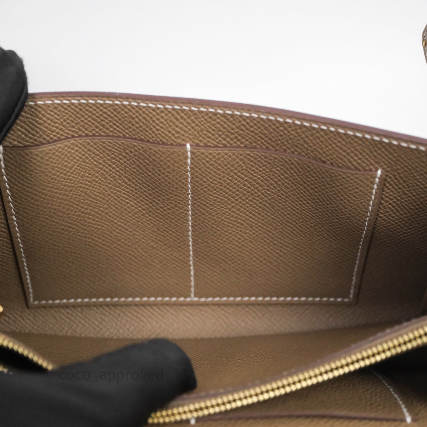 Hermès Kelly To Go Wallet Etoupe 18 Epsom Gold Hardware