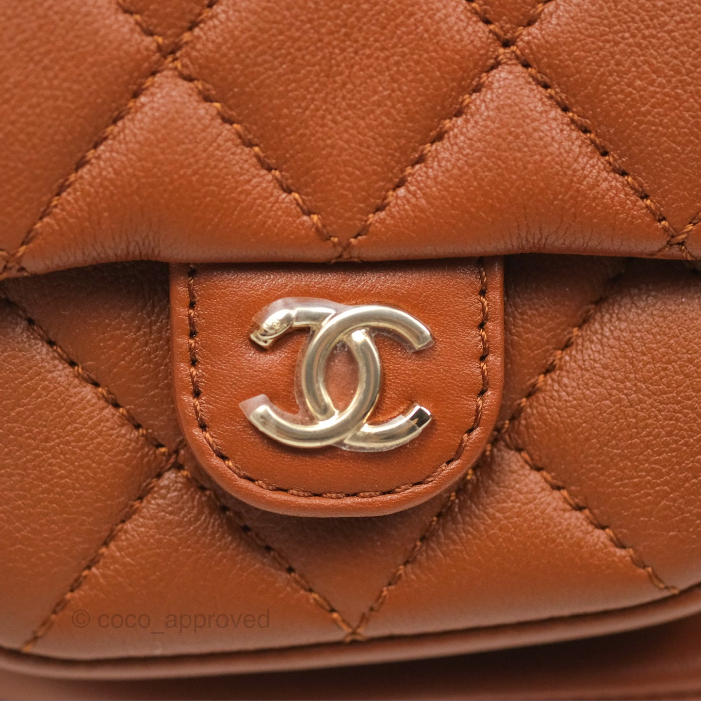 Chanel Medium Duma Backpack Tan Brown Calfskin Gold Hardware