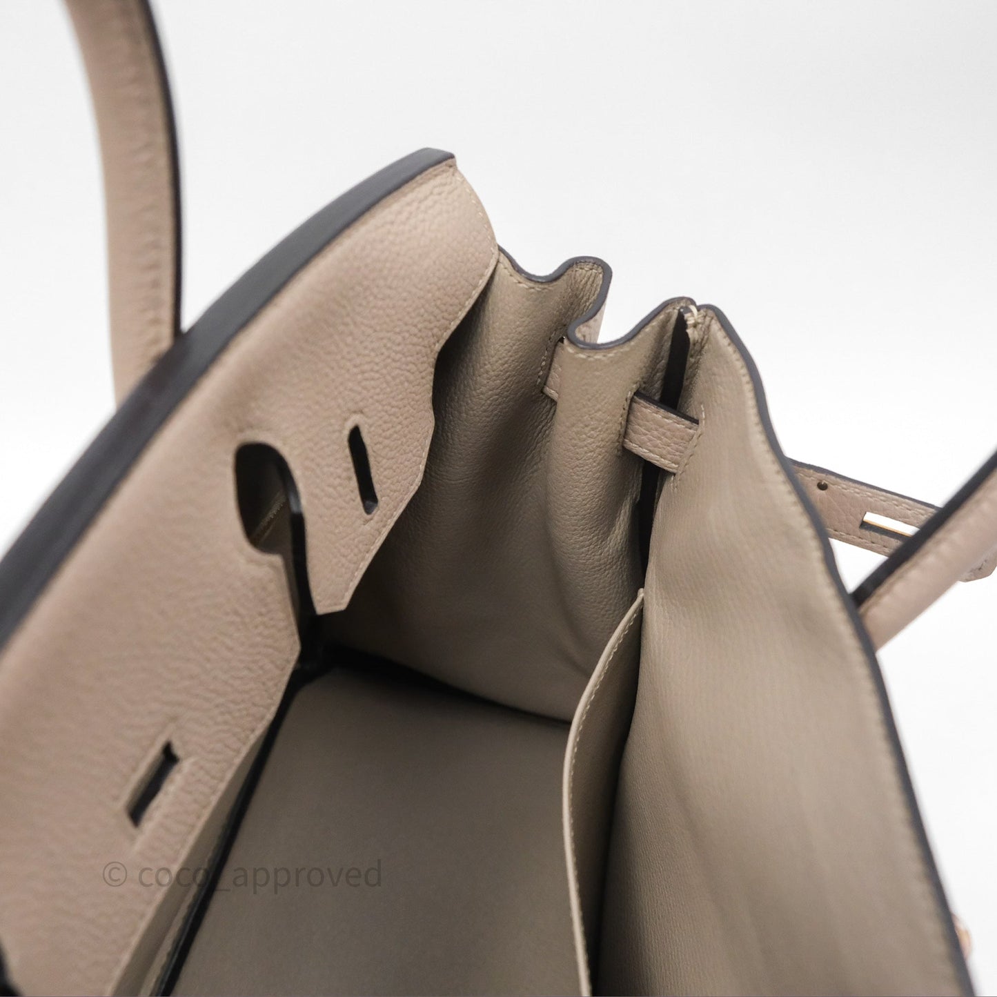 Hermès Birkin 30 Retourne Gris Asphalte M8 Togo Rose Gold Hardware