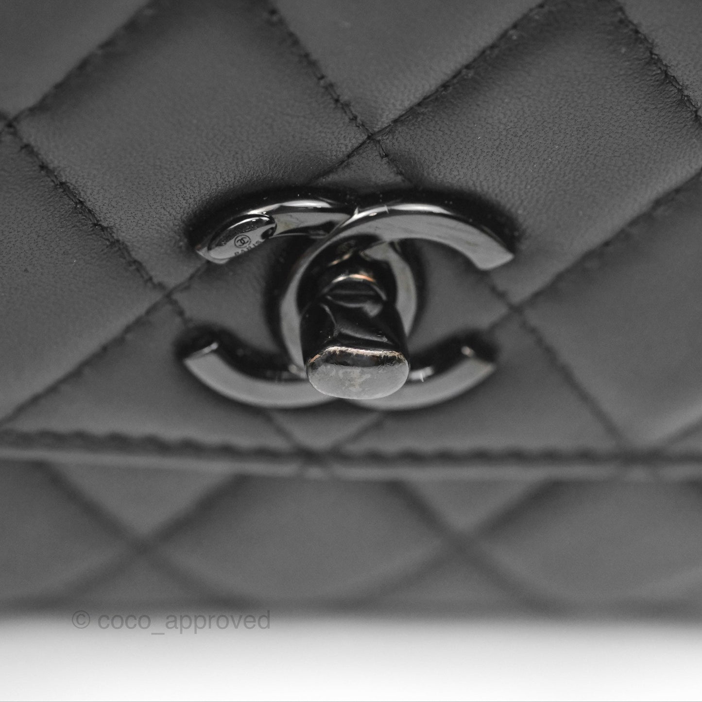 Chanel Mini Trendy CC Clutch With Chain Quilted So Black Lambskin