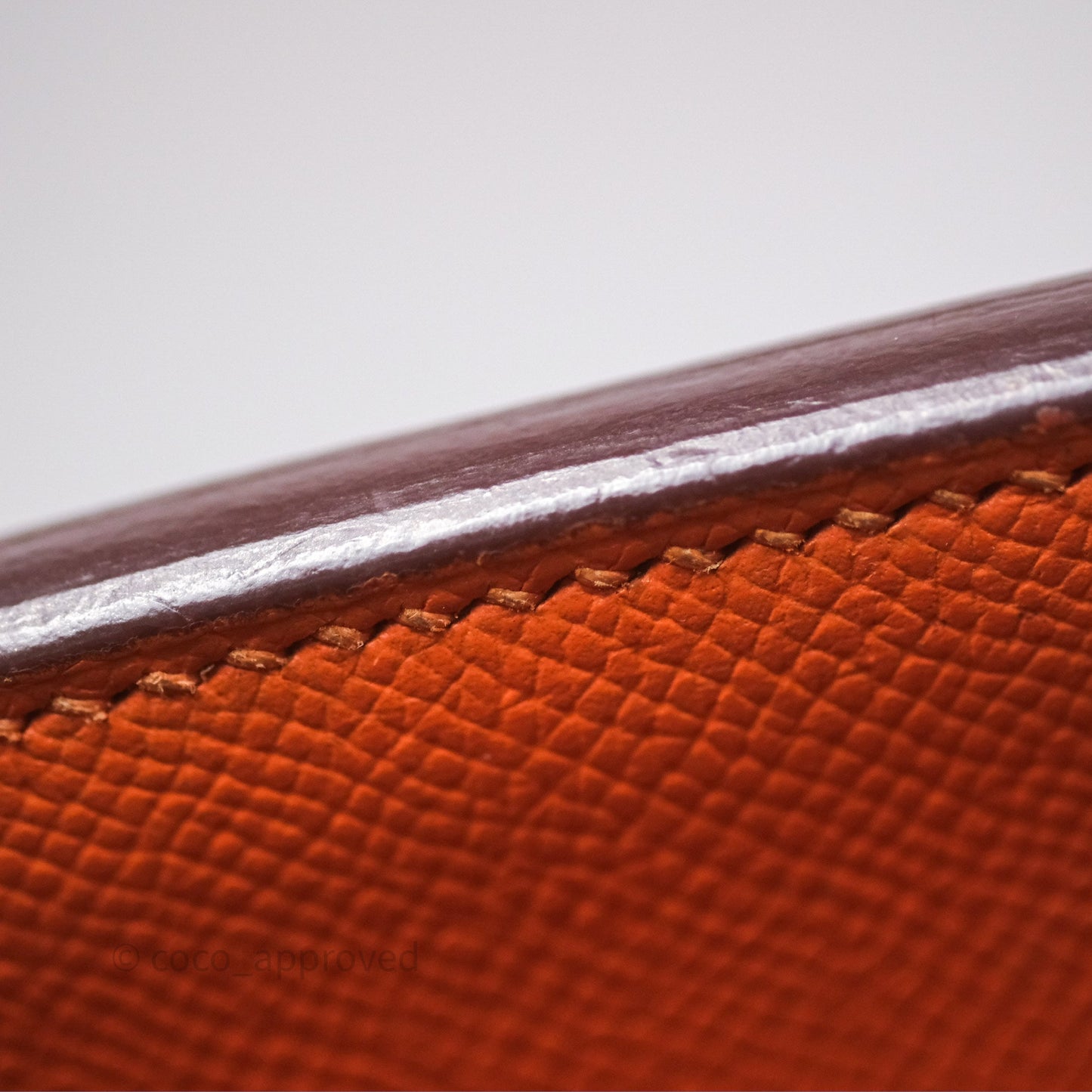 Hermès Birkin 30 Retourne Orange Epsom Palladium Hardware