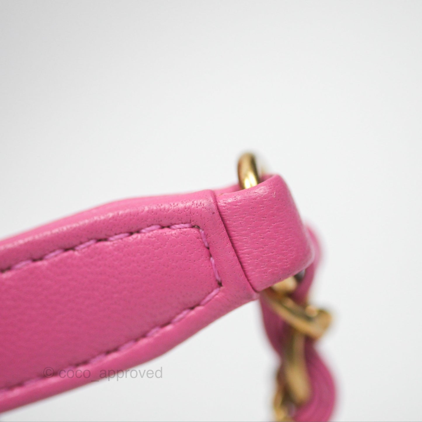 Chanel Quilted Small Perfect Meeting Hobo Pink Lambskin Aged Gold Hardware