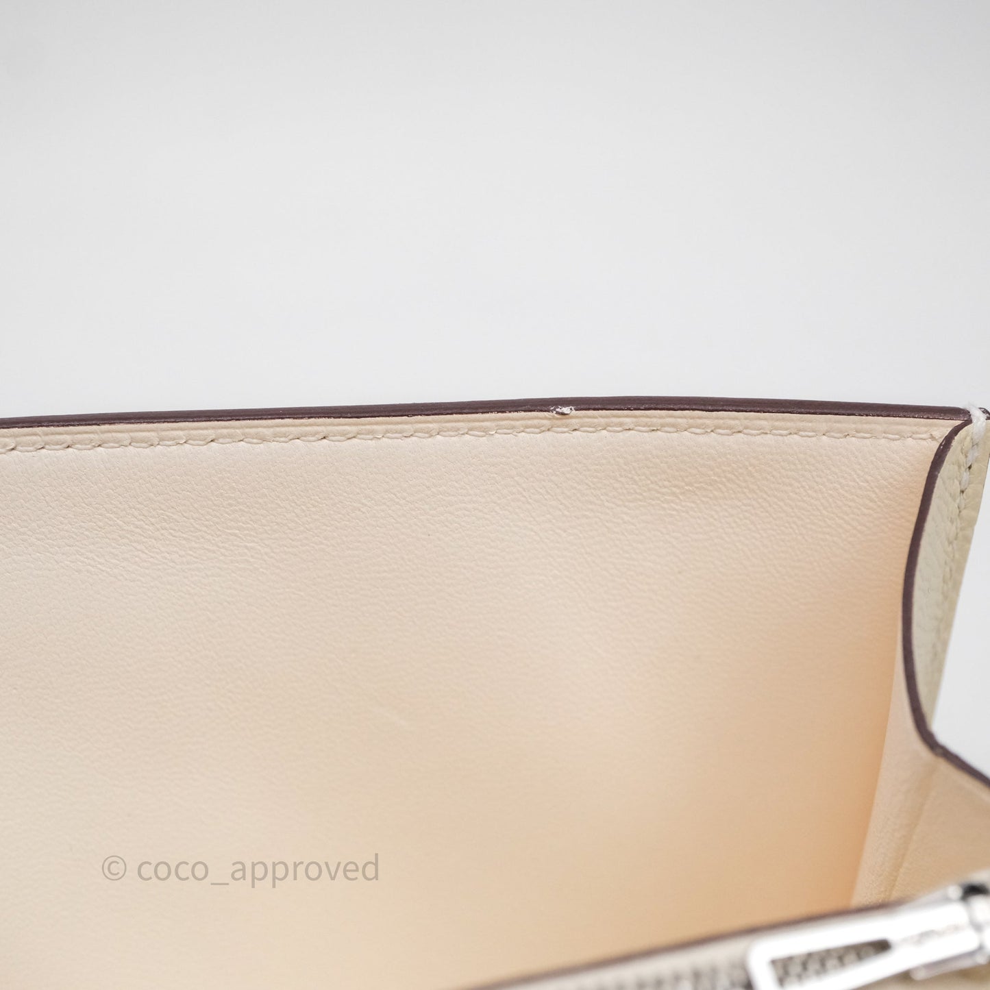 Hermès Constance To Go Wallet Nata I2 Epsom Palladium hardware