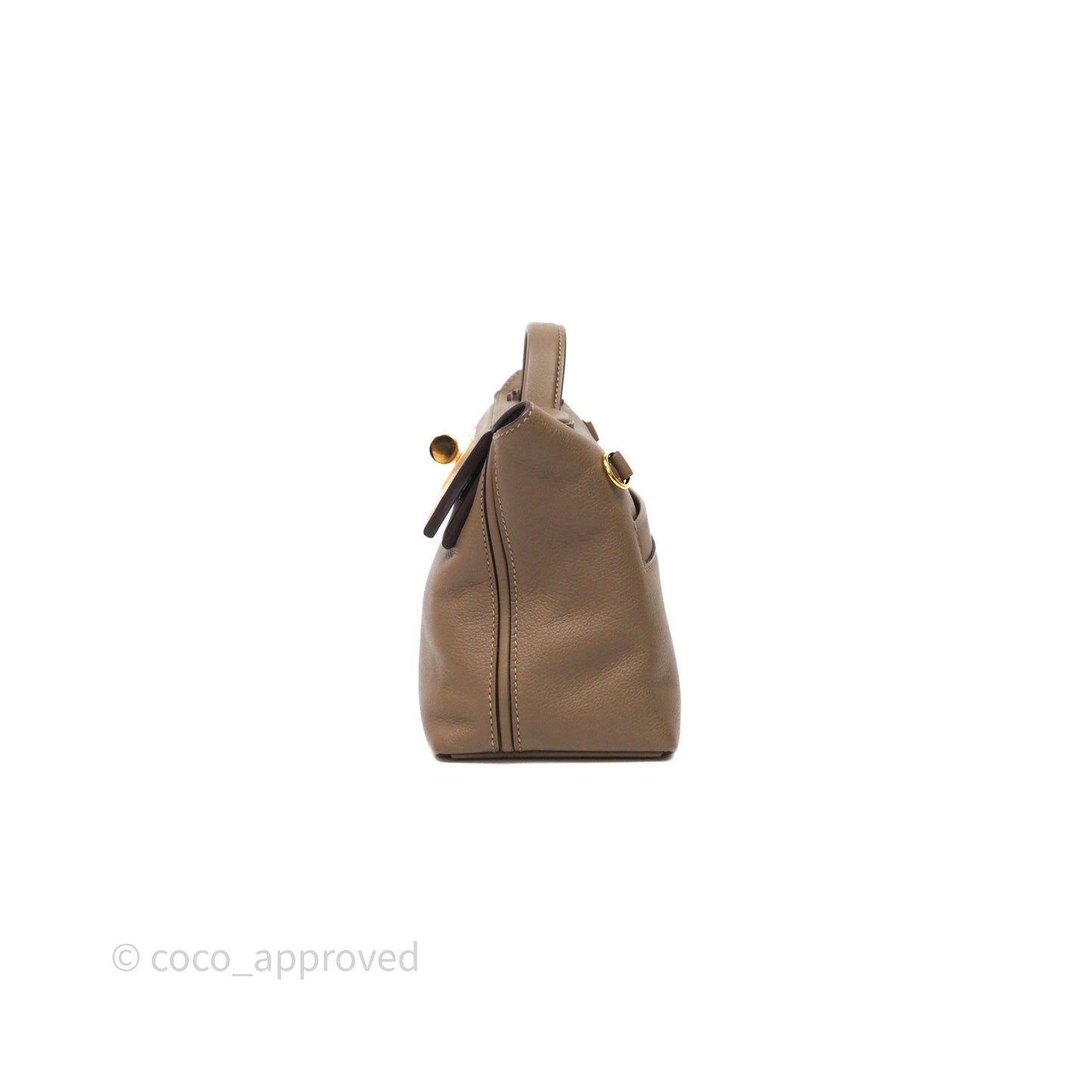 Hermès 24/24 21 Mini Etoupe 18 Evercolor/Swift Gold Hardware