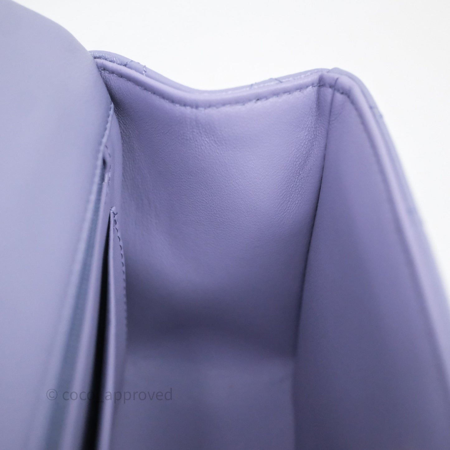 Chanel Top Handle Mini Rectangular Flap Purple Lambskin Gold Hardware