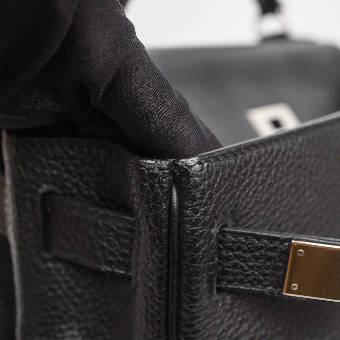 Hermès Kelly Ado Backpack GM Black Noir 89 Togo Palladium Hardware