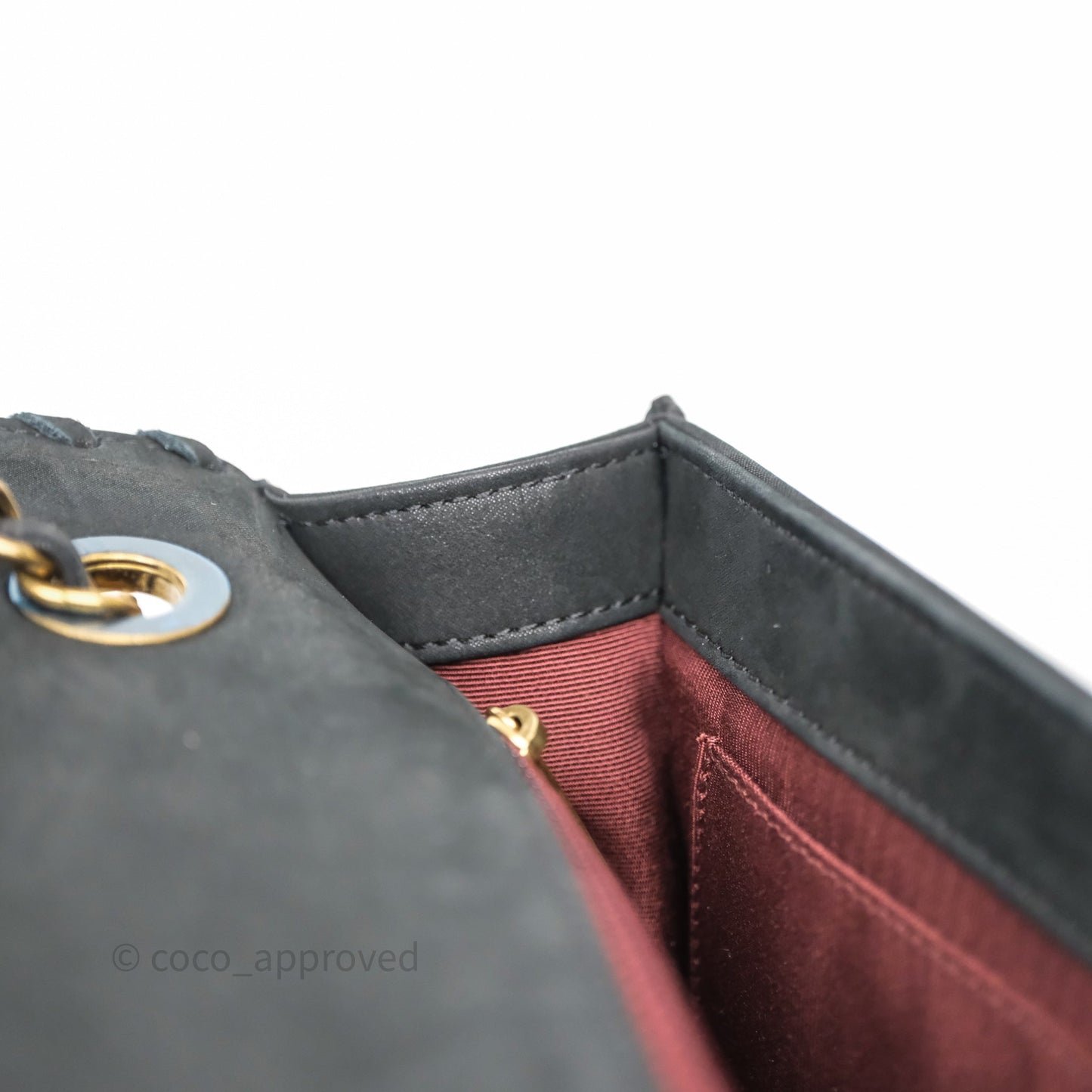 Chanel Braided Flap Bag Black Nubuck Aged Gold Hardware