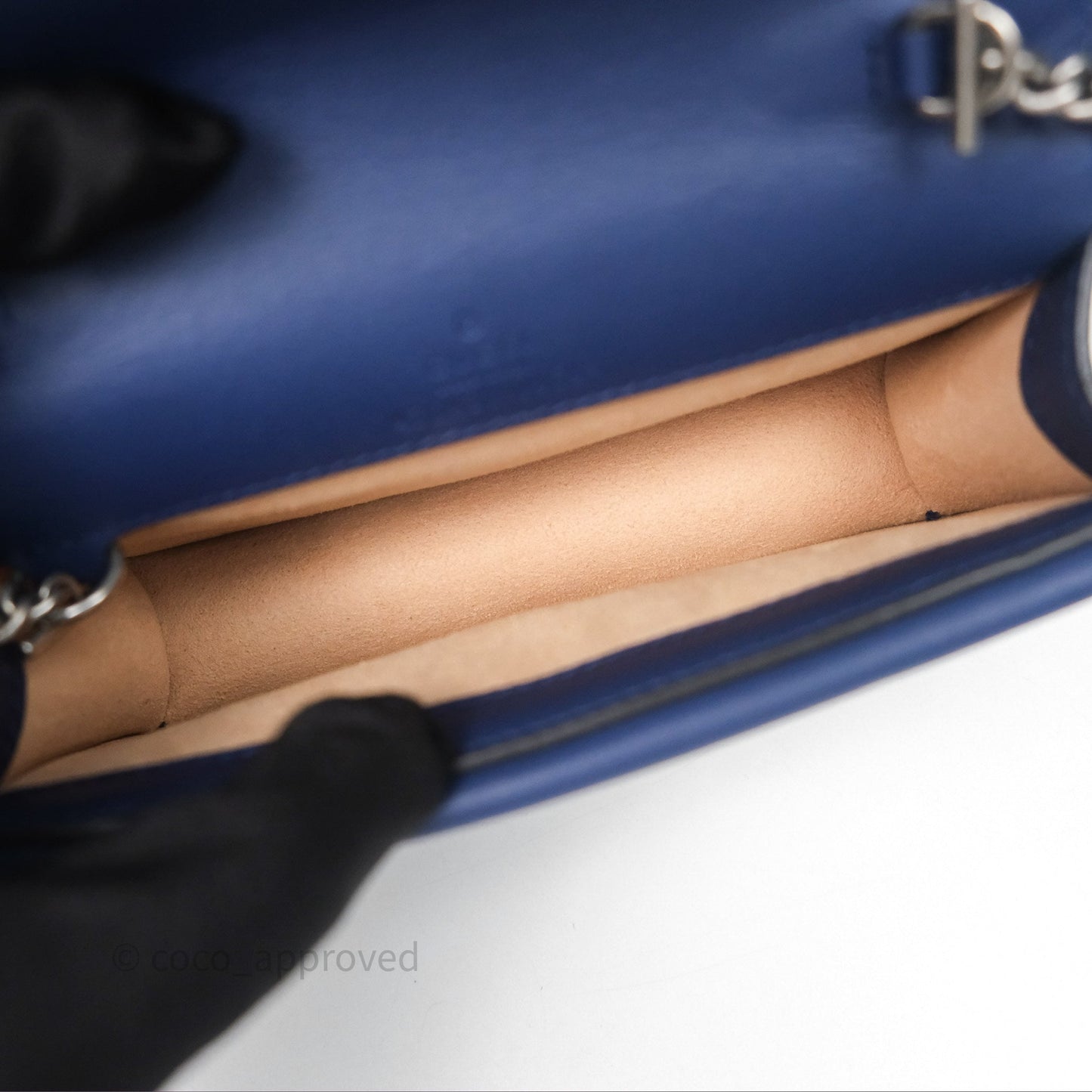 Gucci Super Mini Dionysus Crossbody Bag Royal Blue Velvet