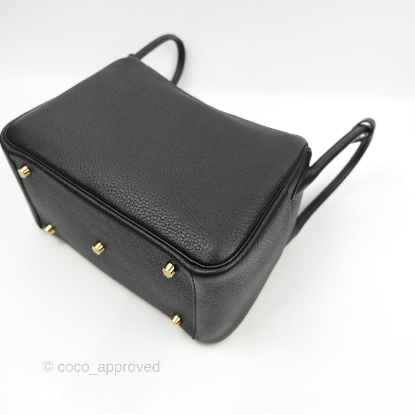 Hermès Lindy 26 Black Clemence Gold Hardware