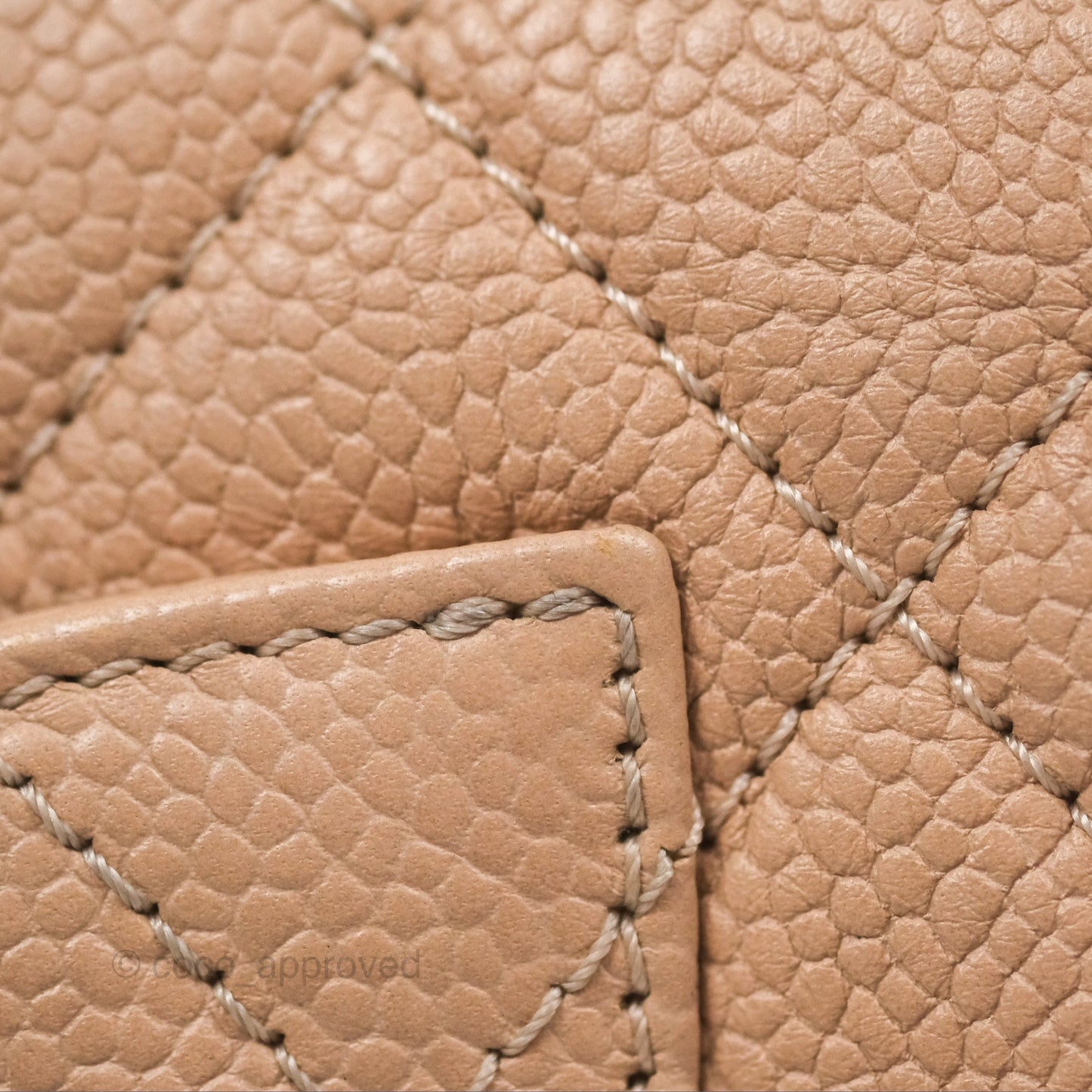 Chanel Quilted Small CC Filigree Flap Beige Black Caviar