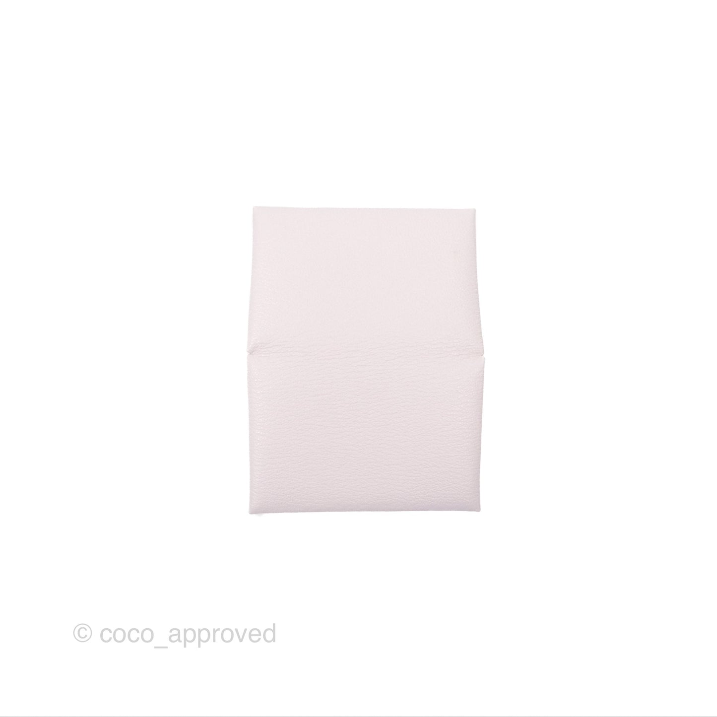 Hermès Calvi Card Holder Mauve Pale Chevre Mysore
