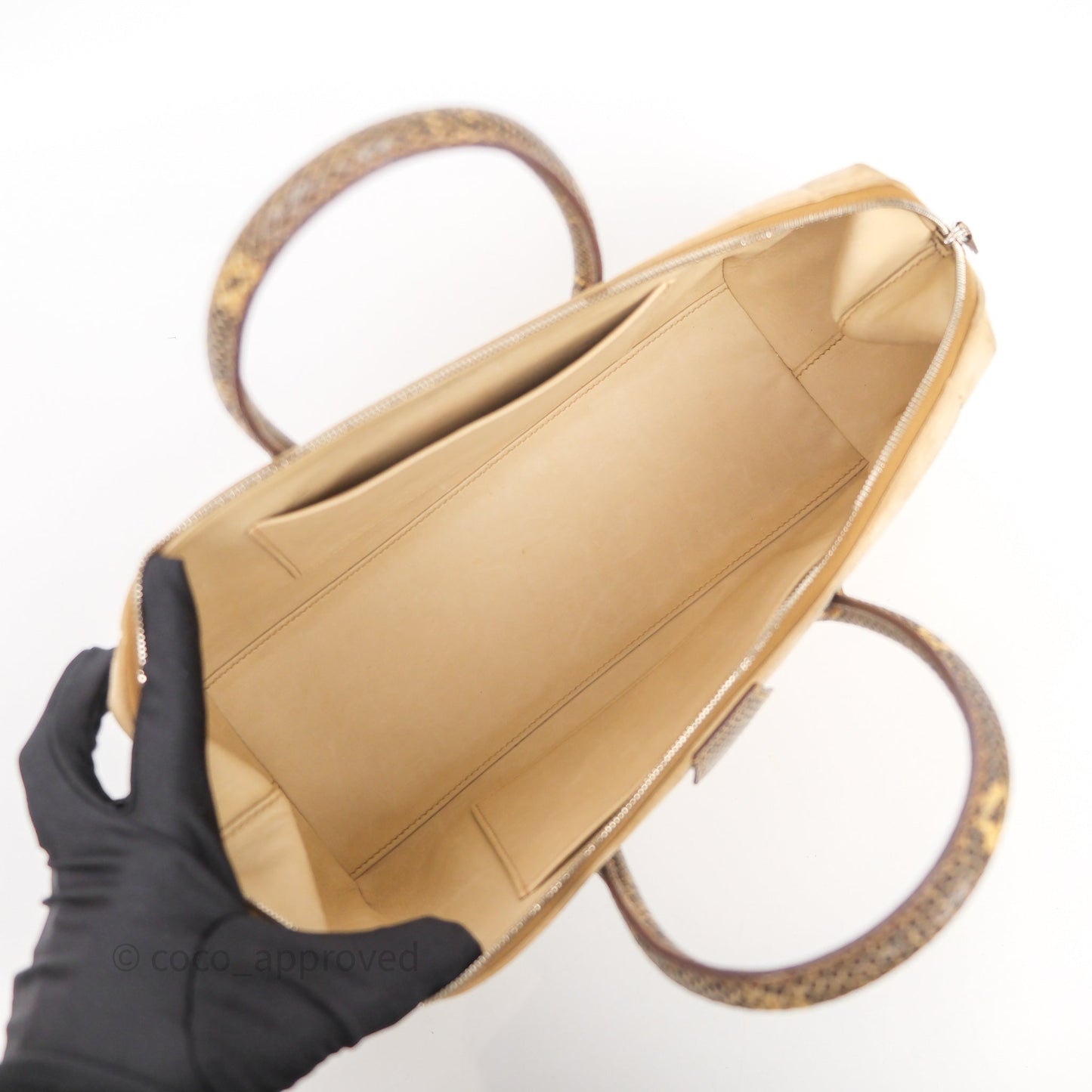 Hermès Beige Veau Doblis Salvator Lizard 27 Bombay Palladium Hardware