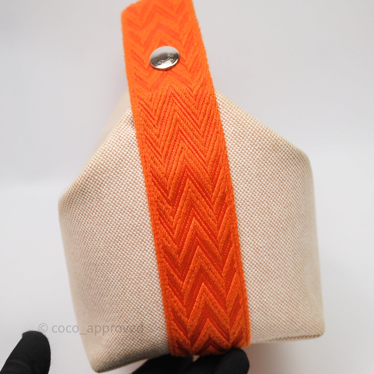 Hermès Small Bride-A-Brac Natural Orange Canvas