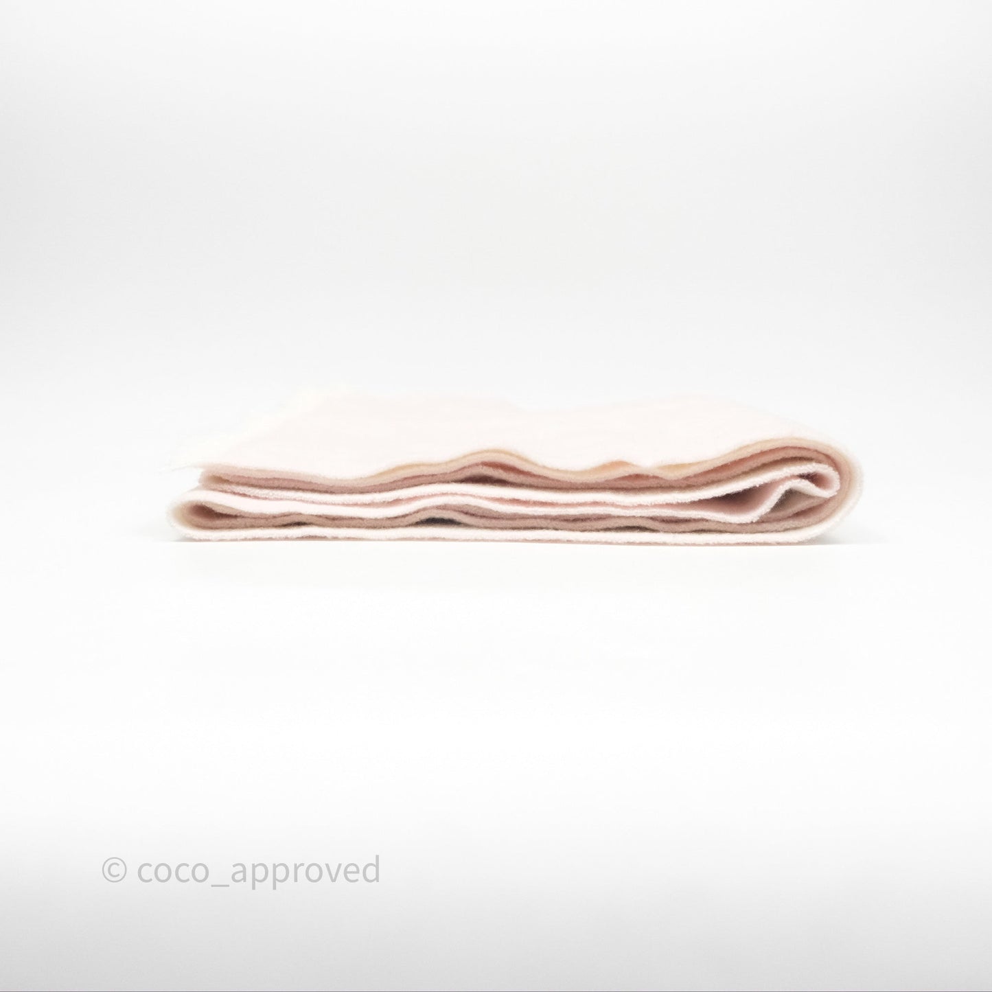 Chanel CC Logo Scarf Wool Pink