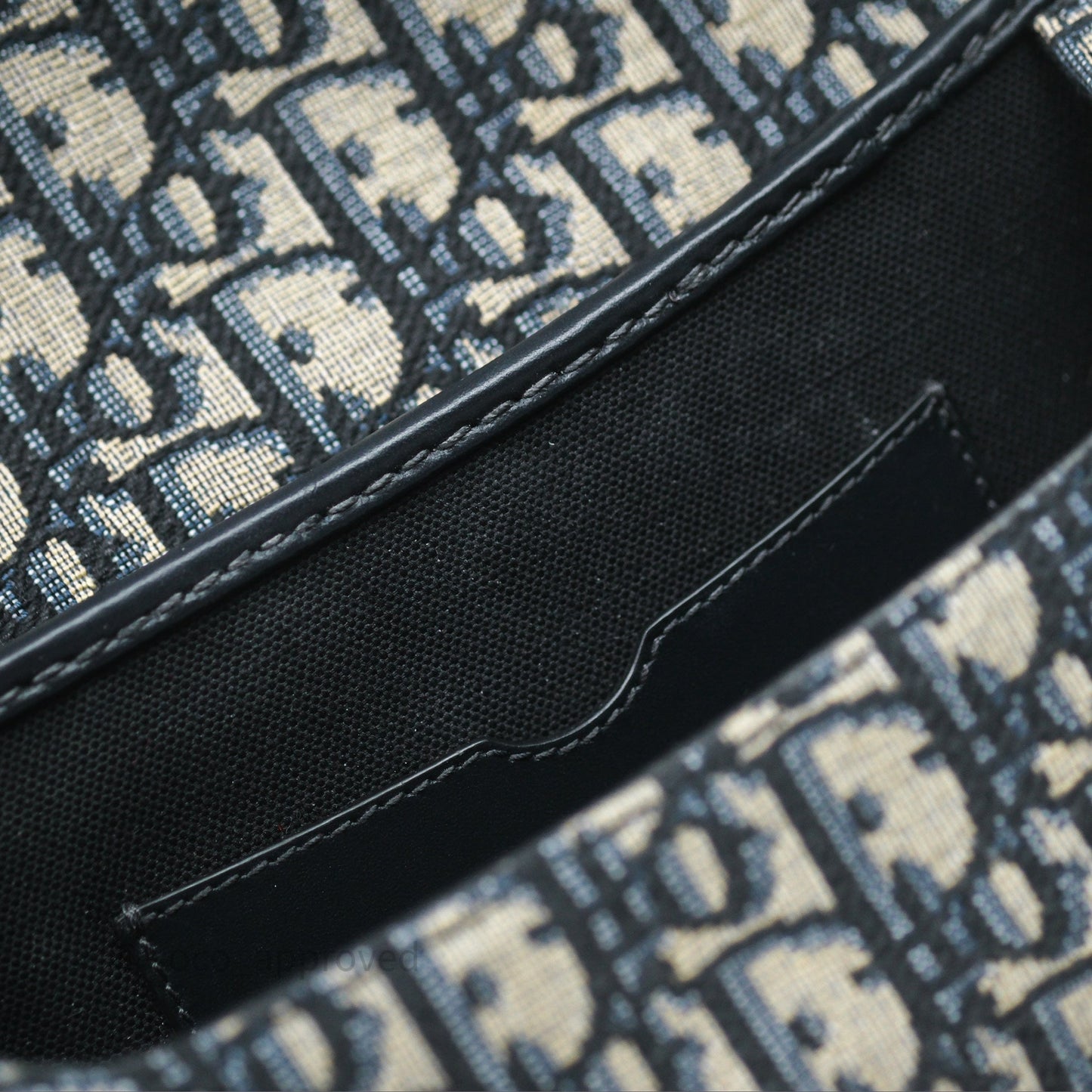 Christian Dior Bobby East-West Bag Blue Oblique Jacquard Canvas