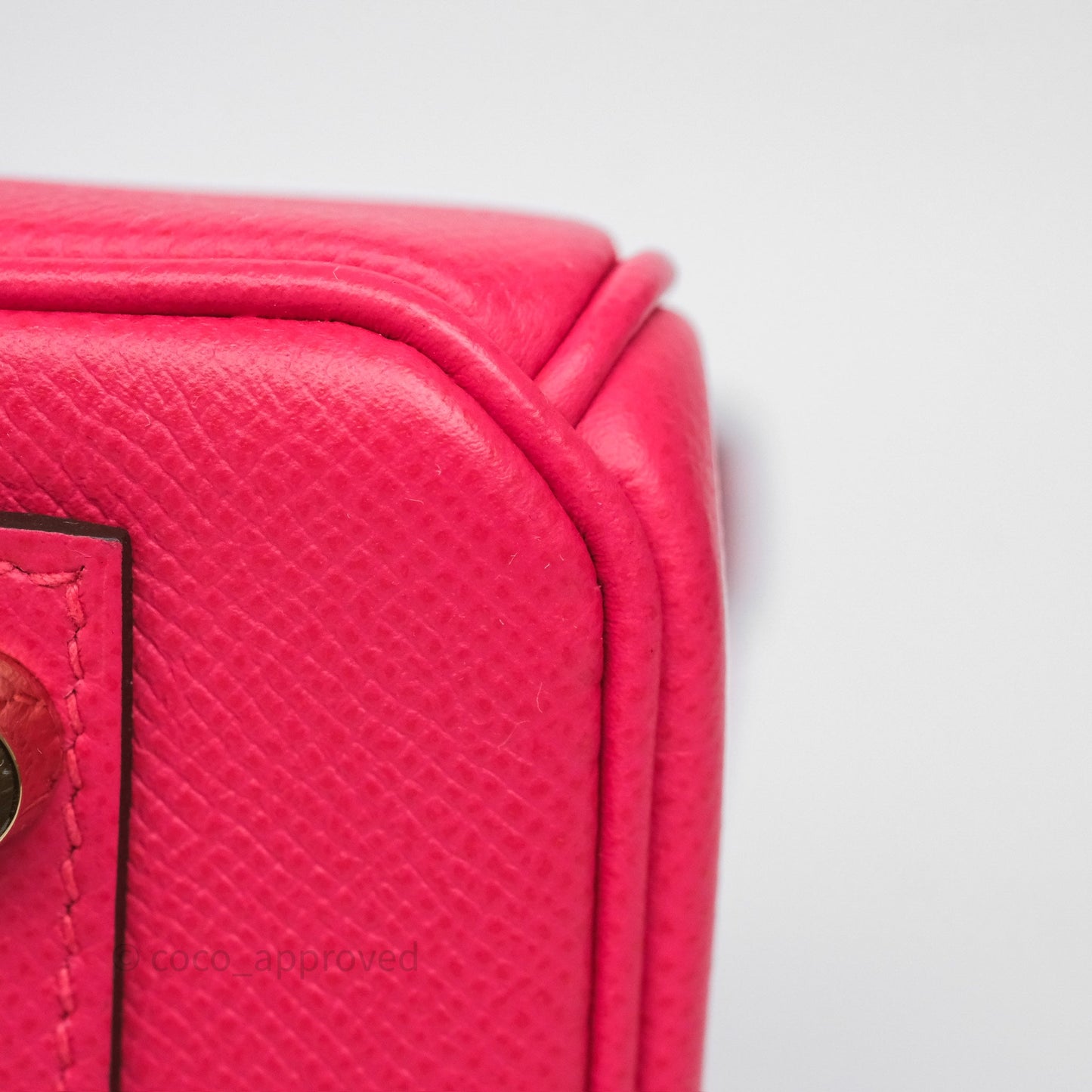 Hermès Birkin Retourne 30 Rose Extreme I6 Epsom Gold Hardware