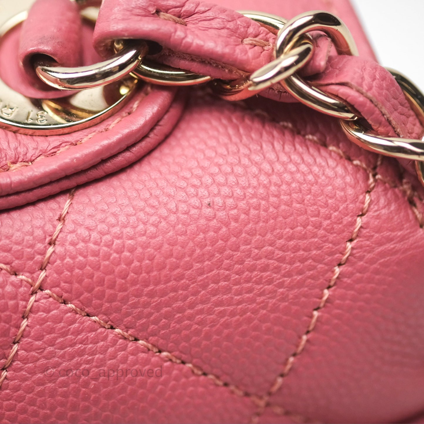 Chanel Quilted Medium Business Affinity Flap Rose Pink Caviar Gold Hardware