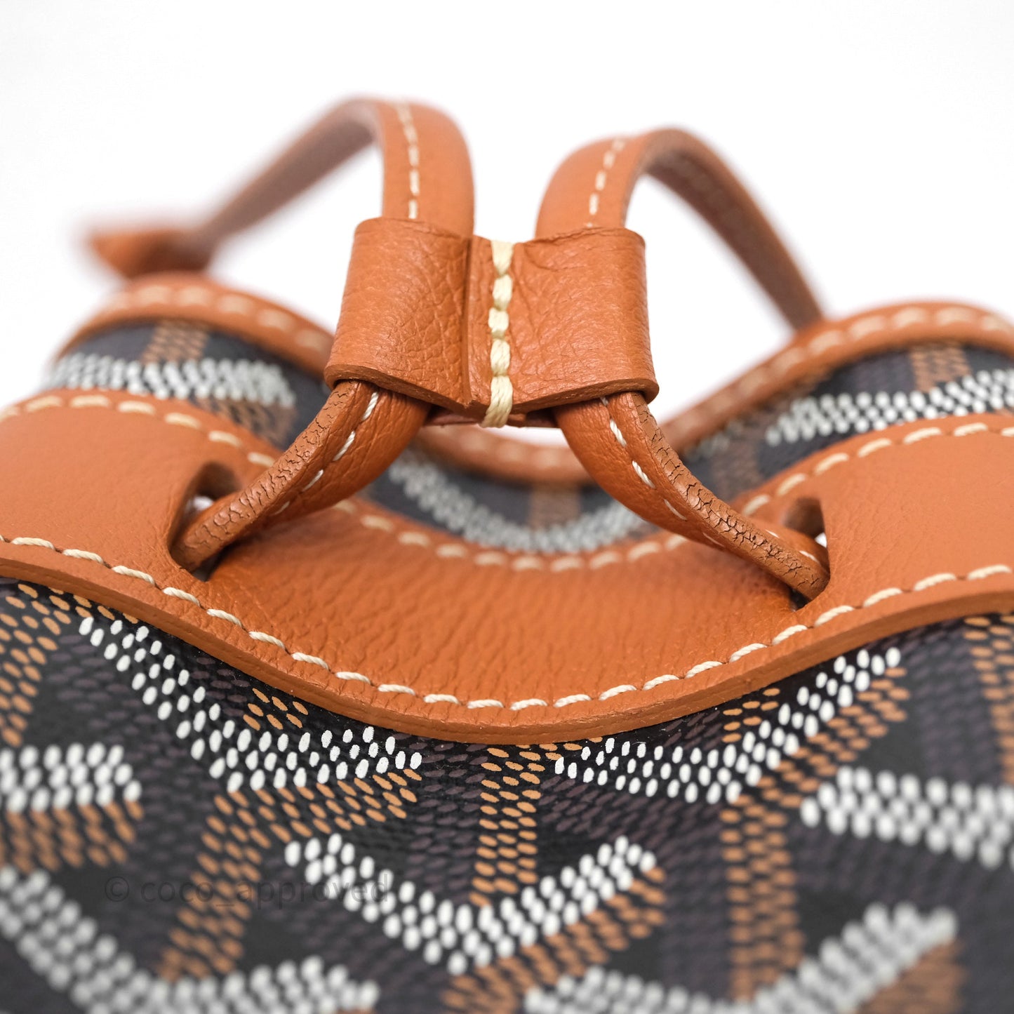 Goyard Petit Flot Bucket Bag Black & Tan Goyardine