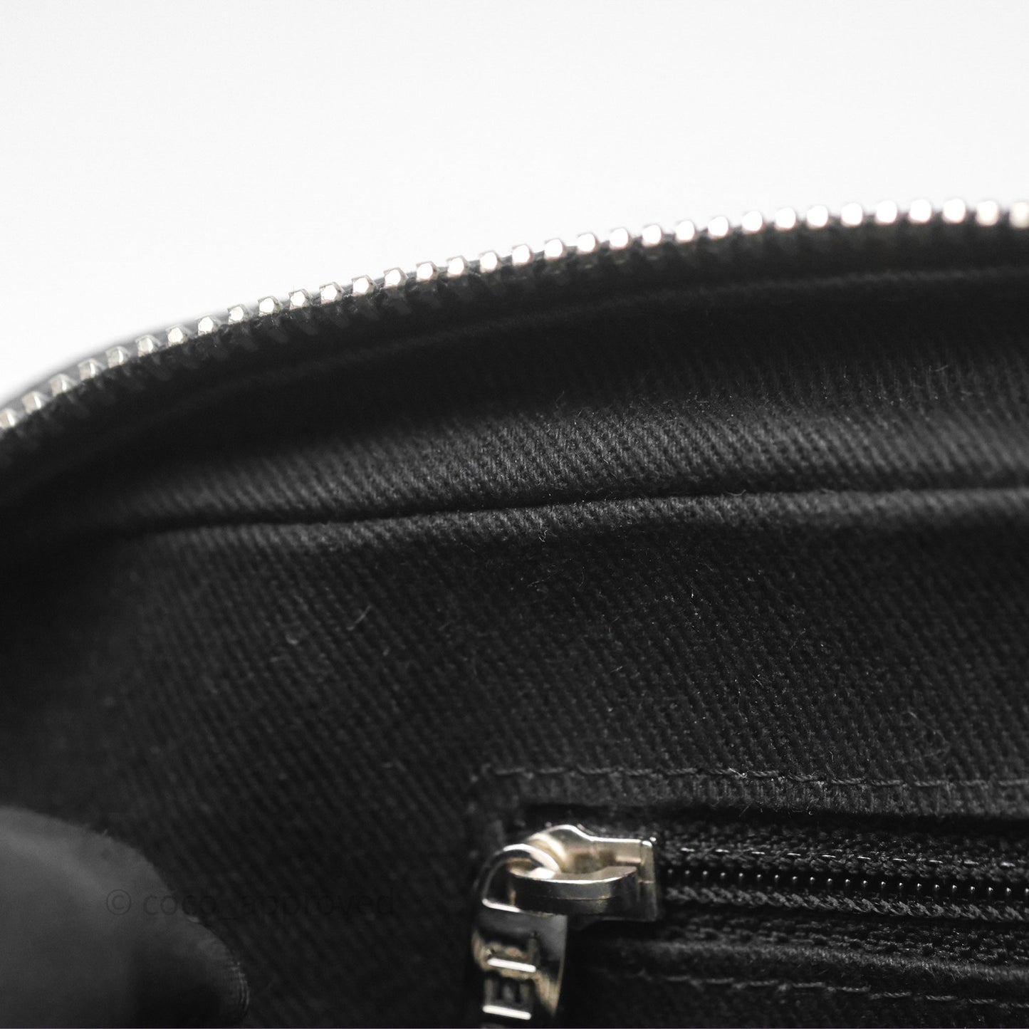 Chanel Quilted Easy Flap Bag Black Caviar Silver Hardware