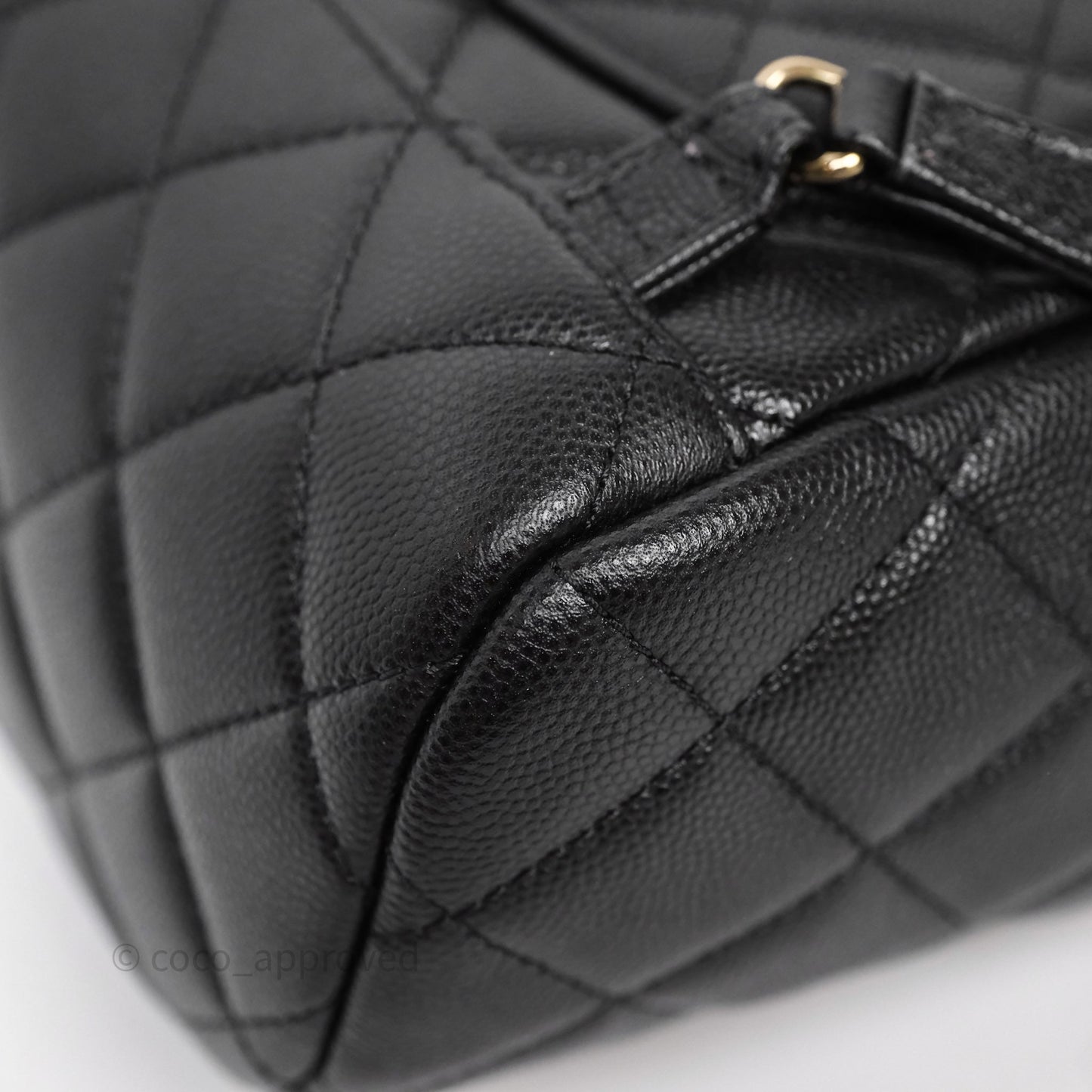 Chanel Urban Spirit Mini Black Caviar Backpack Gold Hardware