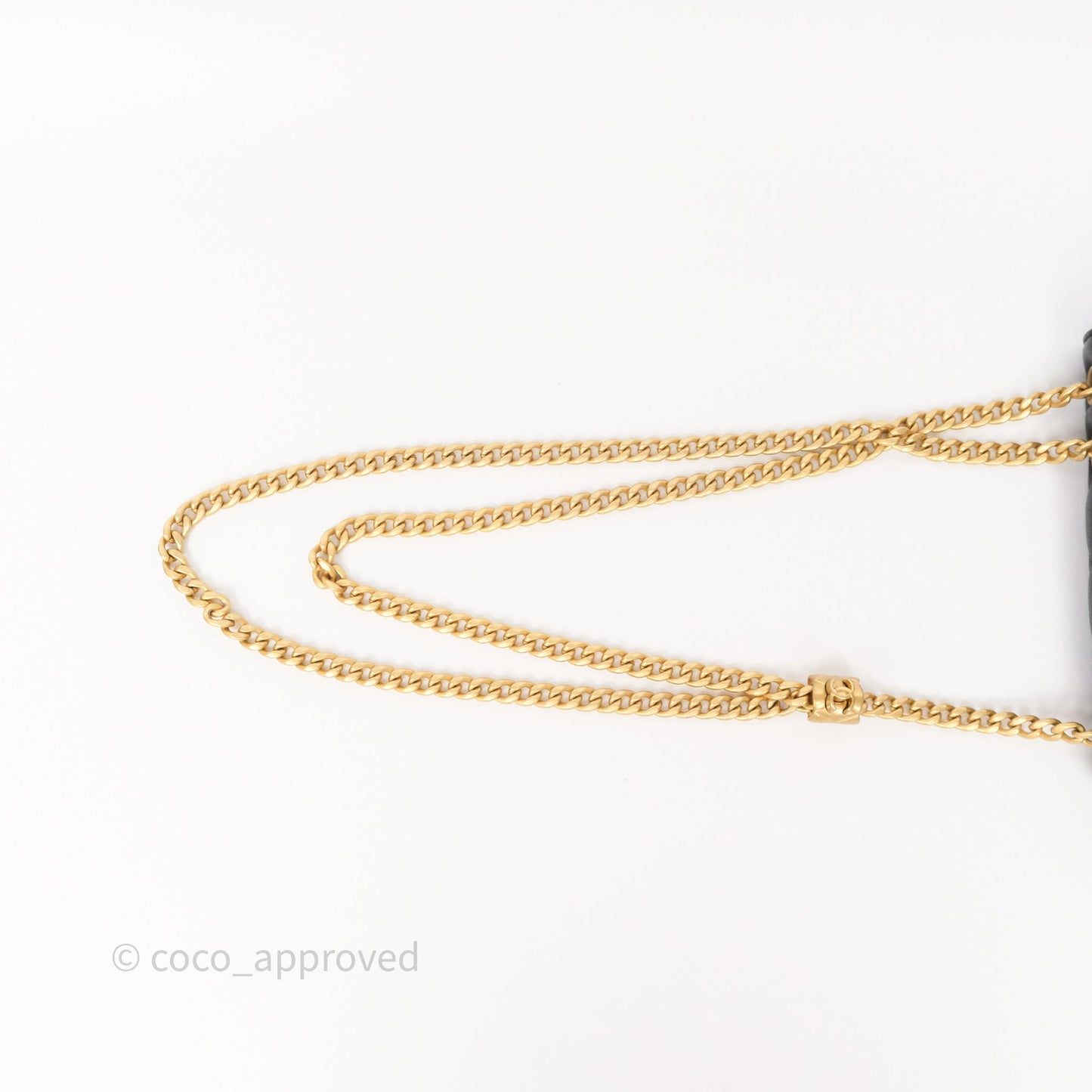 Chanel All Slide Adjustable Chain Phone Holder WOC Black Lambskin