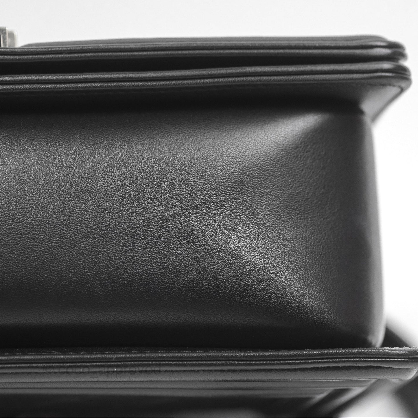 Chanel Medium Boy Quilted Black Calfskin Ruthenium Hardware