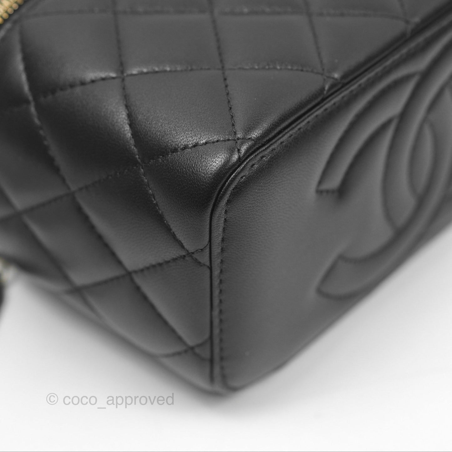 Chanel Ball Crush Vanity with Chain Black Lambskin Gold Hardware