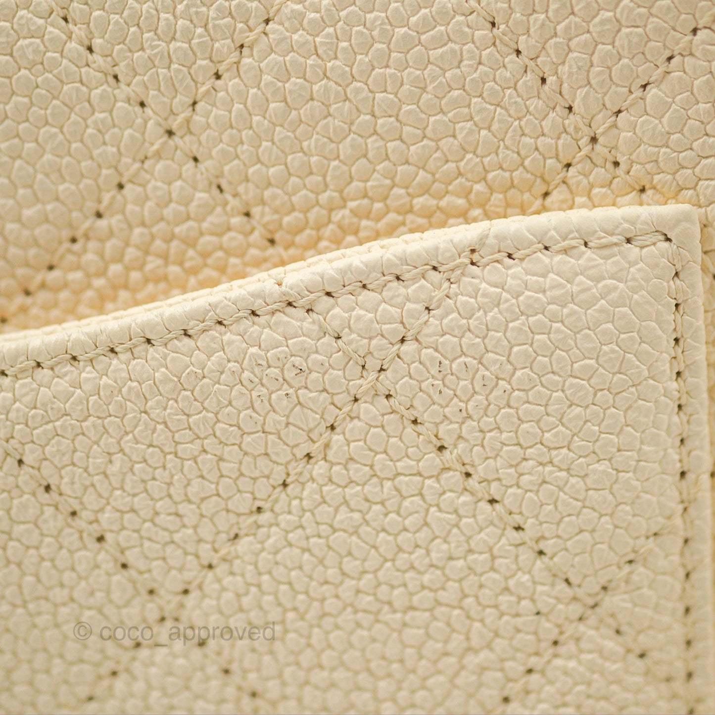 Chanel Medium CC Cuba Flap Bag Ivory Caviar Light Gold Hardware