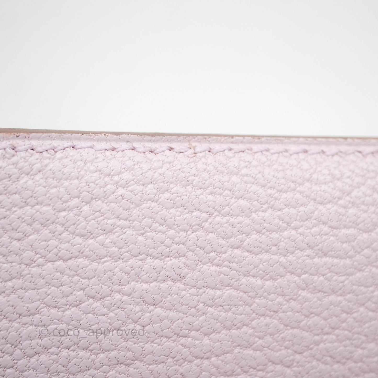 Hermes Bearn Wallet Mauve Pale 09 Palladium Hardware