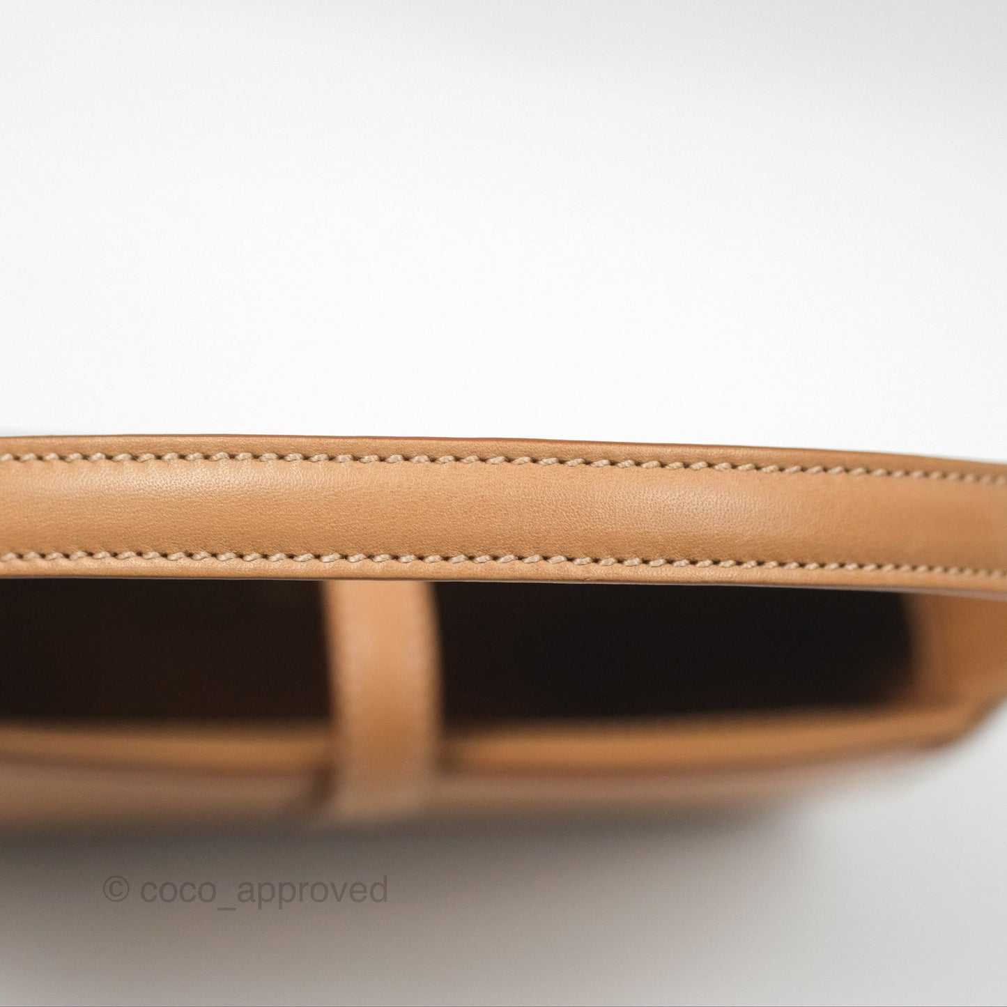 Saint Laurent Mini Le 5 À 7 Tan Calfskin Bronze Brass Hardware