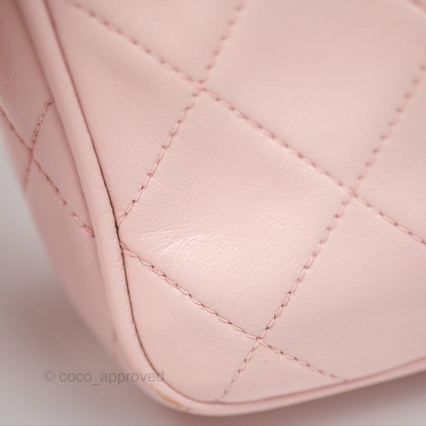 Chanel Vintage Camera Bag Pink Lambskin Gold Hardware