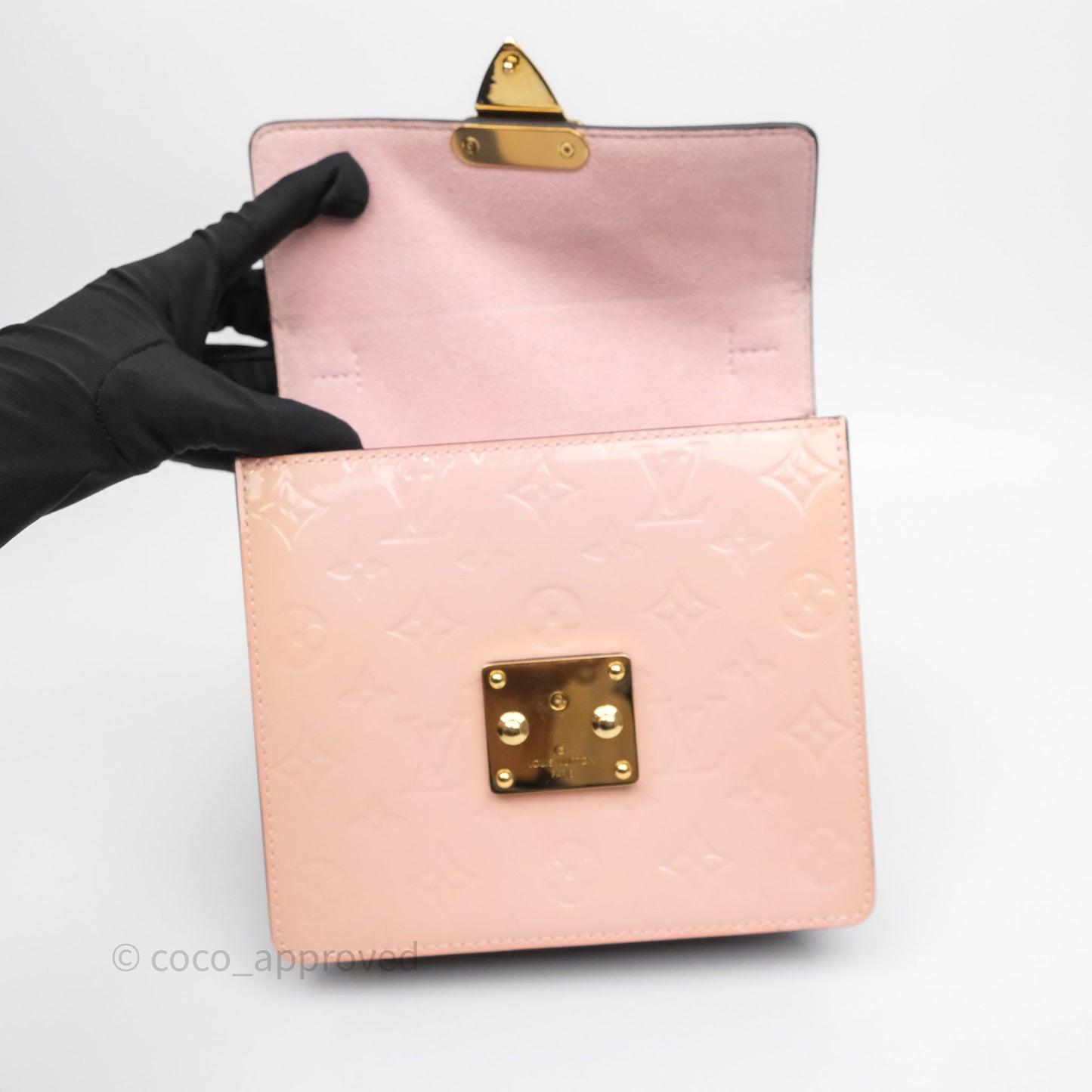 Louis Vuitton Spring Street Vernis Epi Monogram Rose Ballerine
