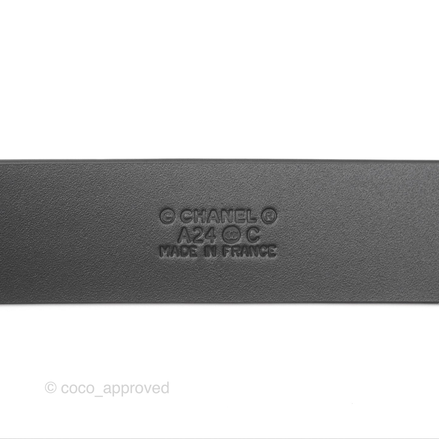 Chanel Crystal CC Belt Black Size 80 24C