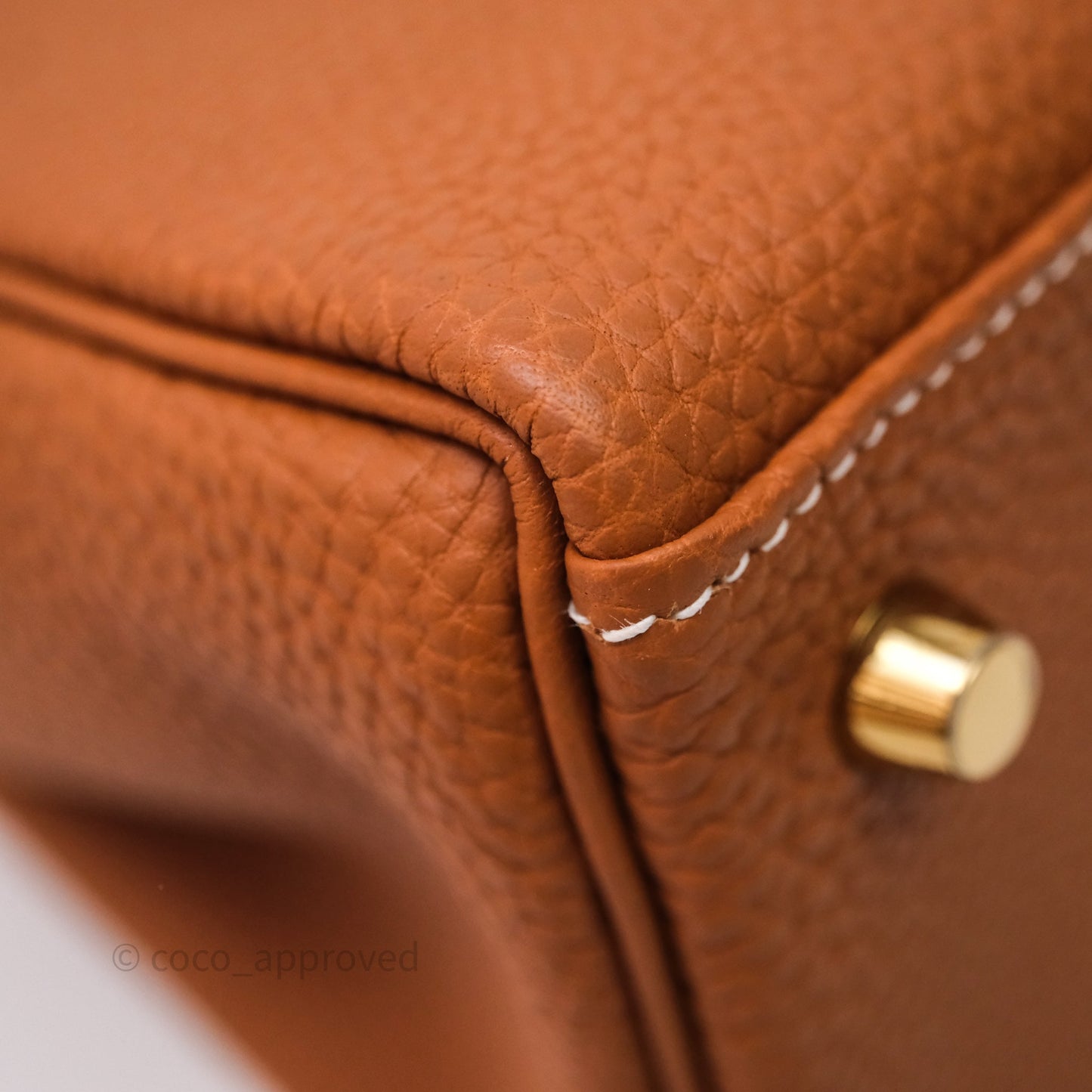 Hermes Kelly 28 Gold Togo Gold Hardware