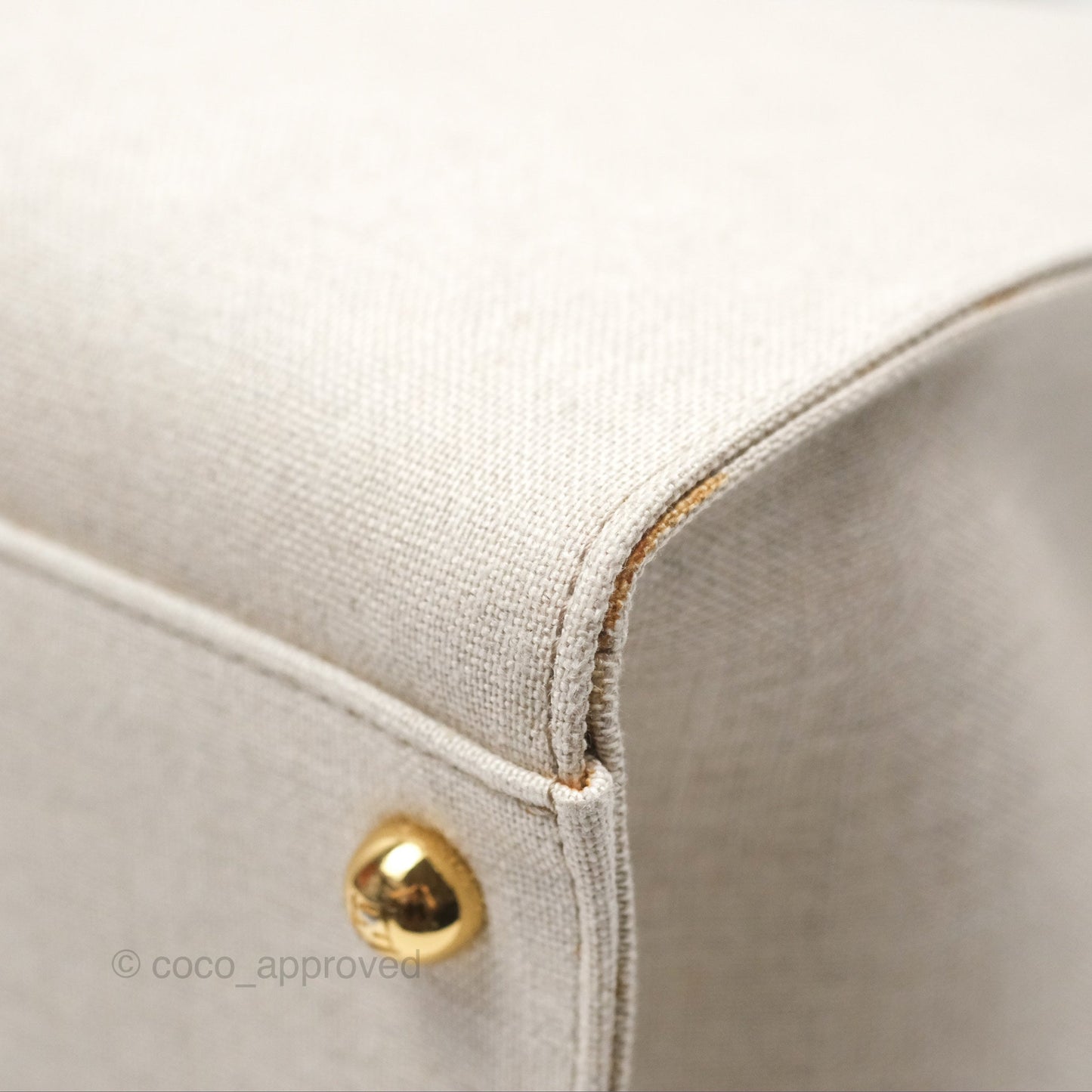 Fendi Sunshine Medium Tote Beige Fabric
