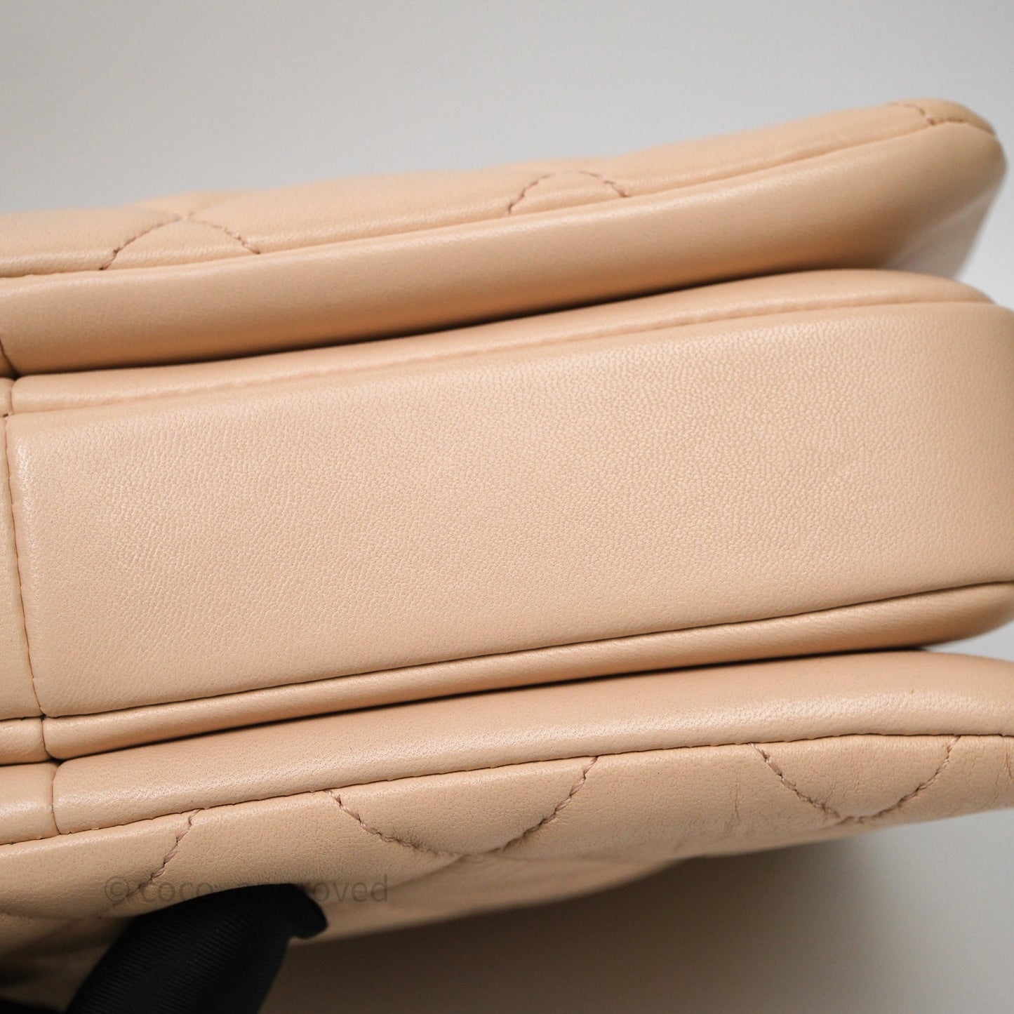 Chanel Small Trendy CC Beige Lambskin Gold Hardware